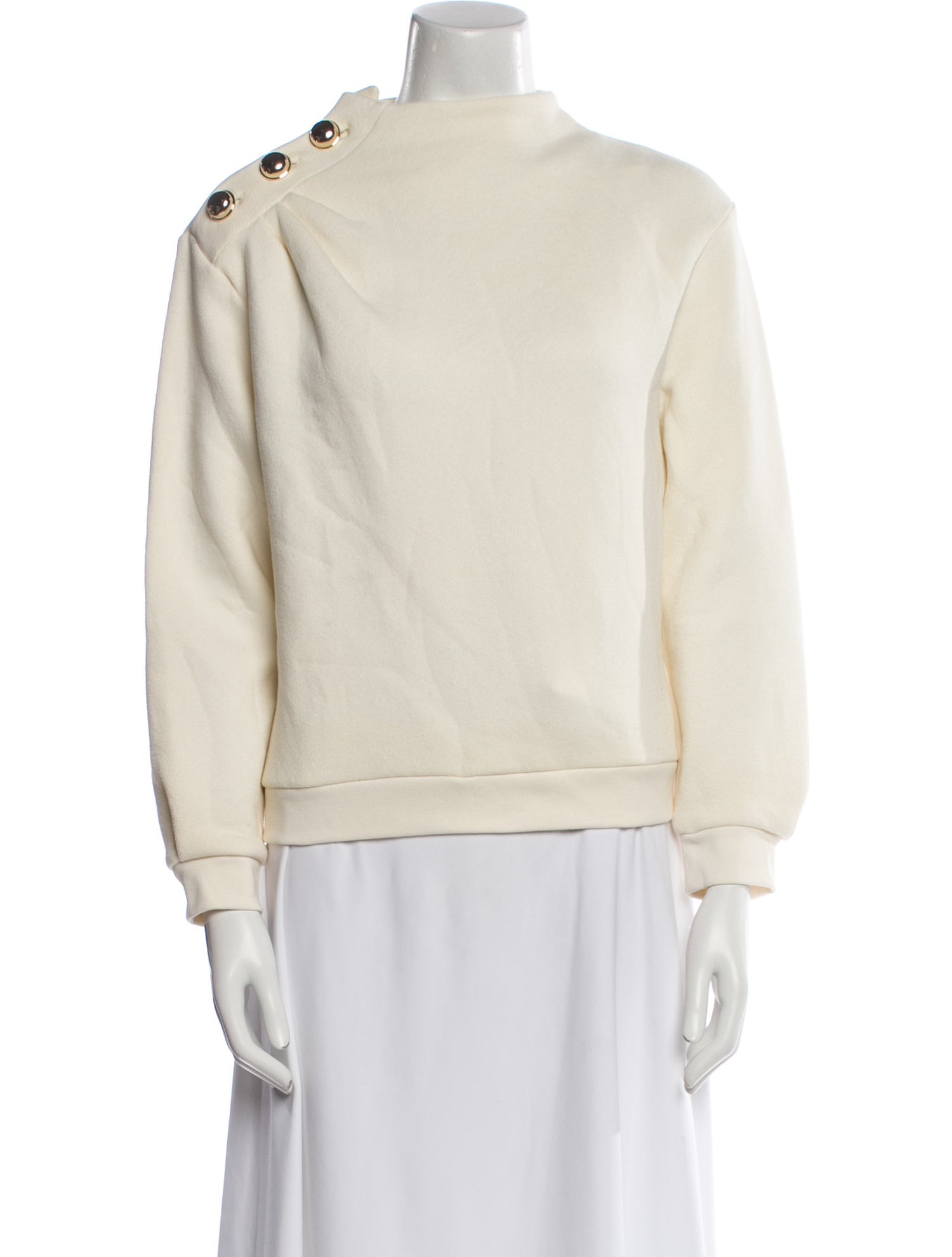 BA&SH Mock Neck Long Sleeve Sweatshirt