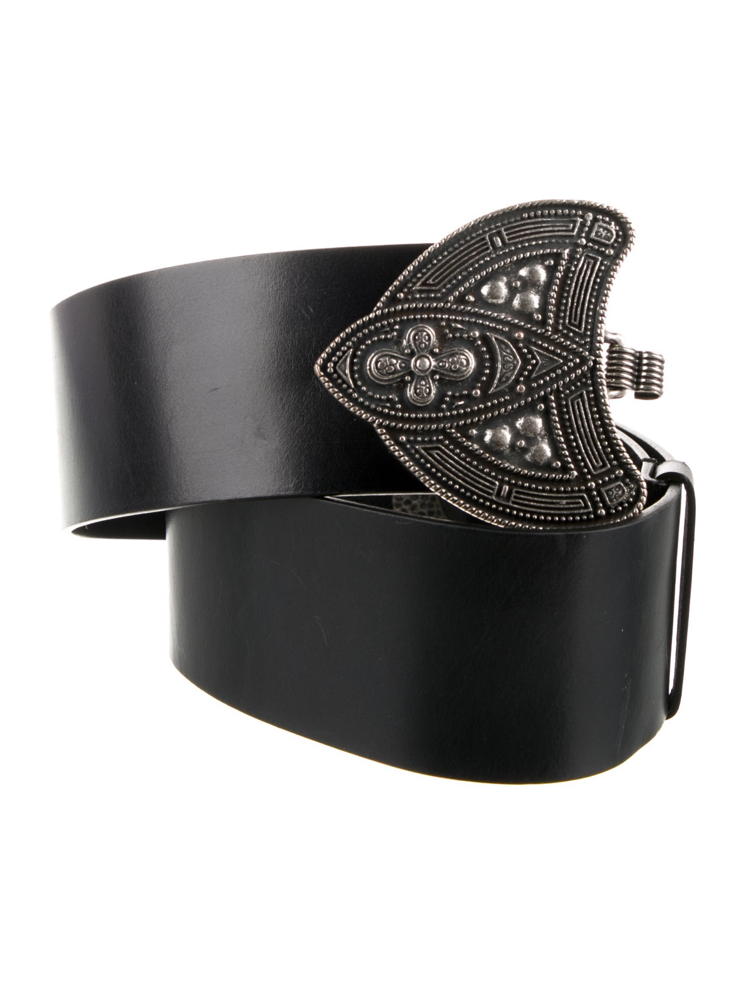 BA&SH Wide Leather Waist Belt