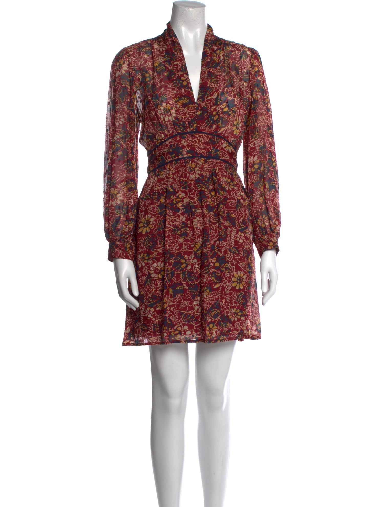 BA&SH Printed Mini Dress