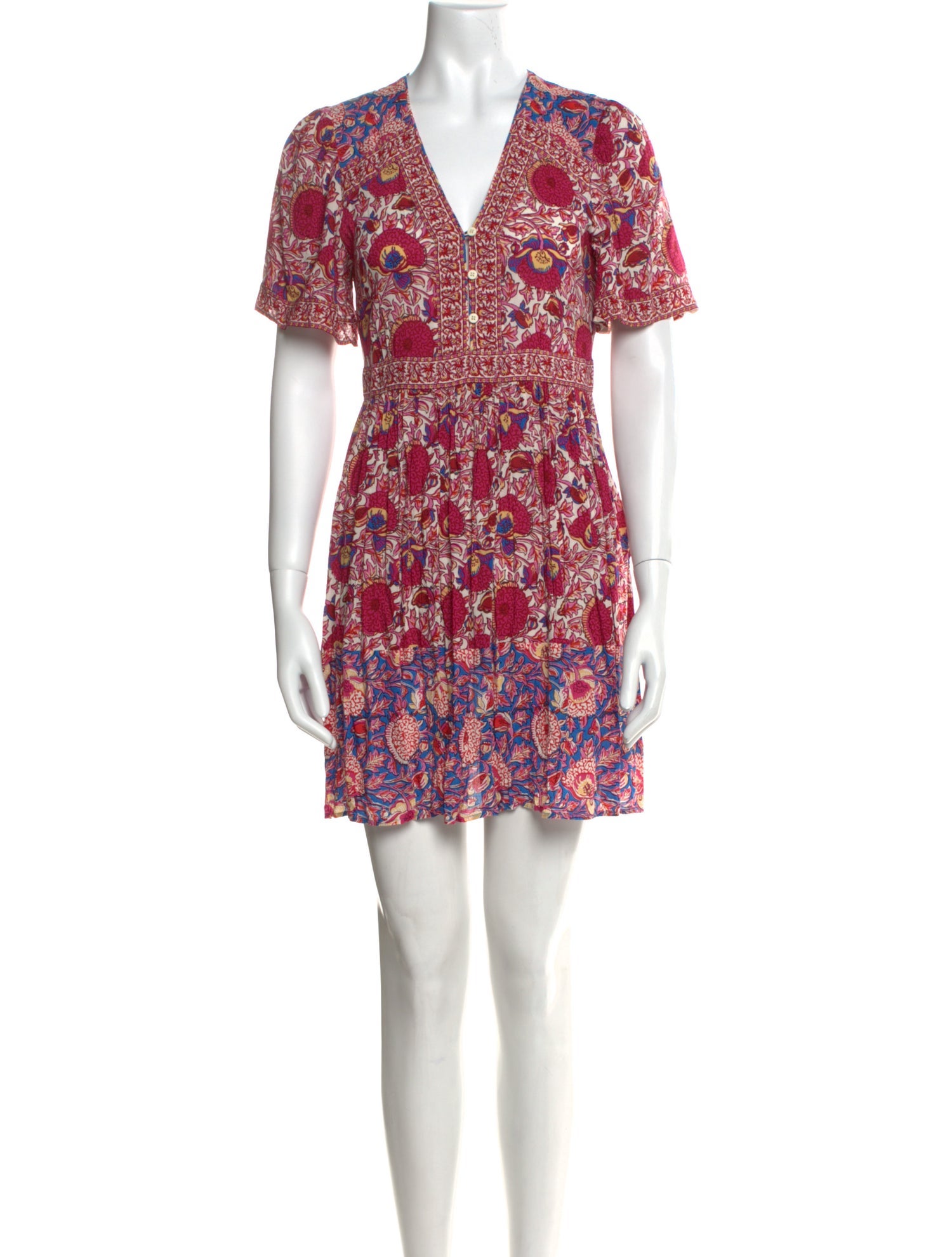 BA&SH Floral Print Mini Dress