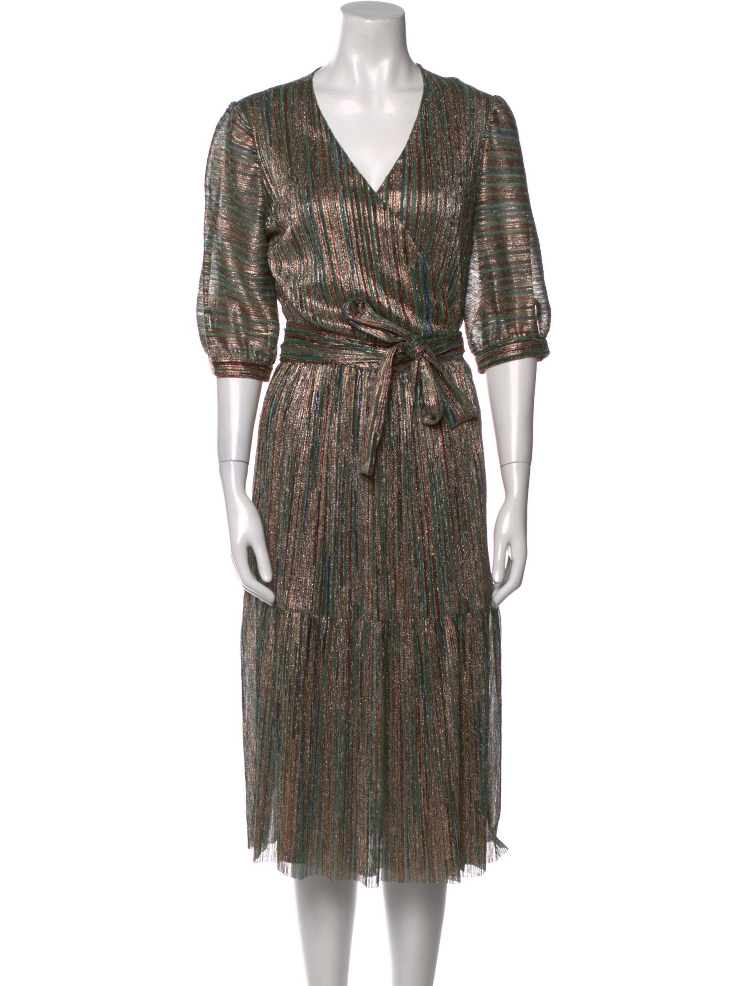 BA&SH Printed Midi Length Dress w/ Tags