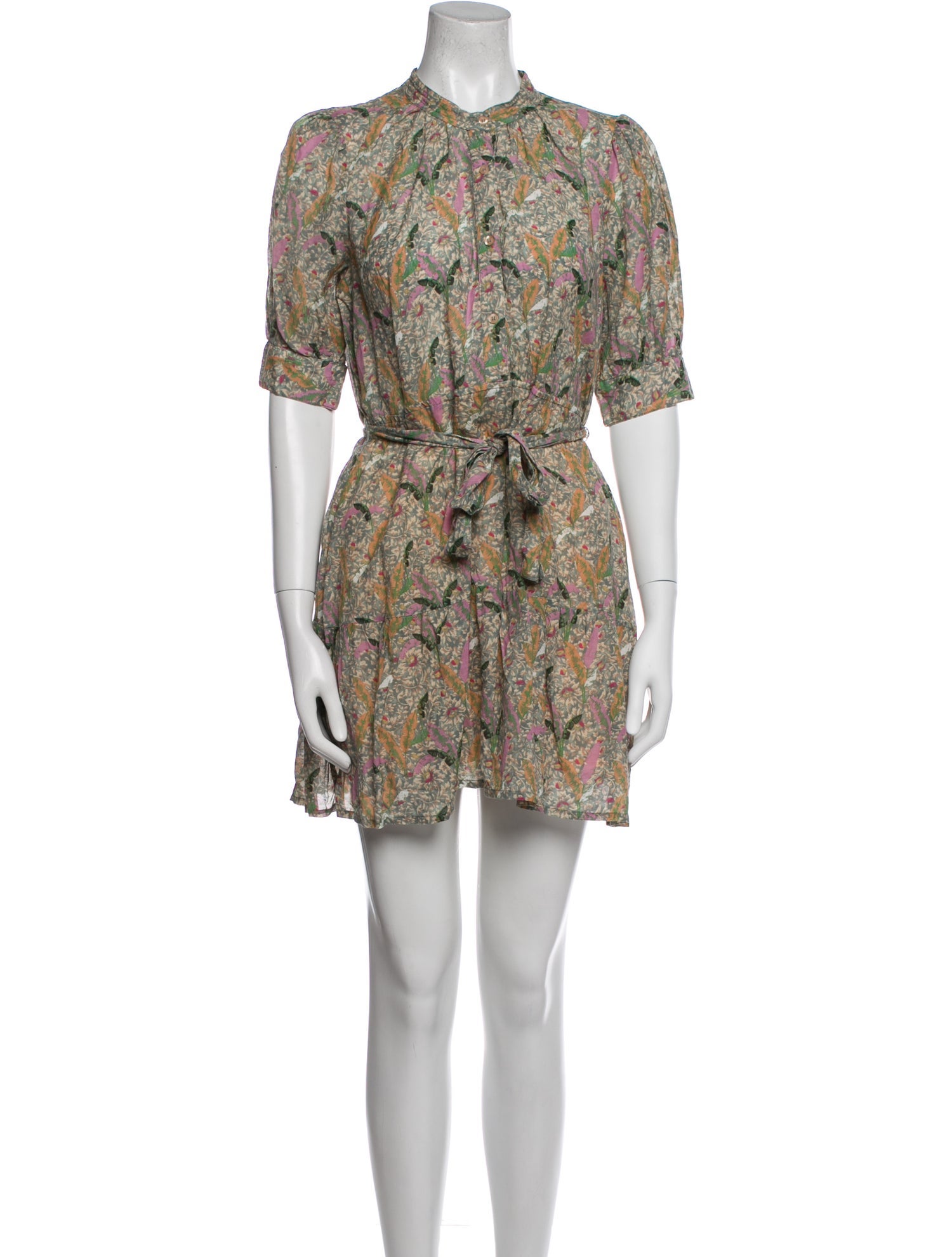 BA&SH Floral Print Mini Dress