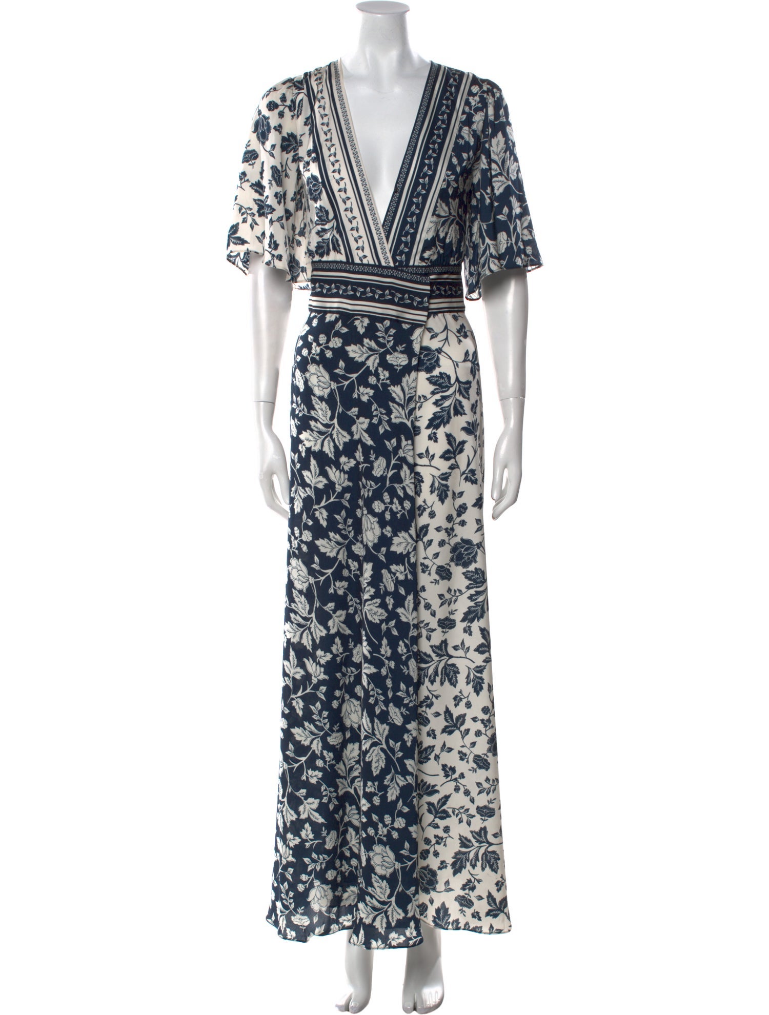 BA&SH Printed Long Dress