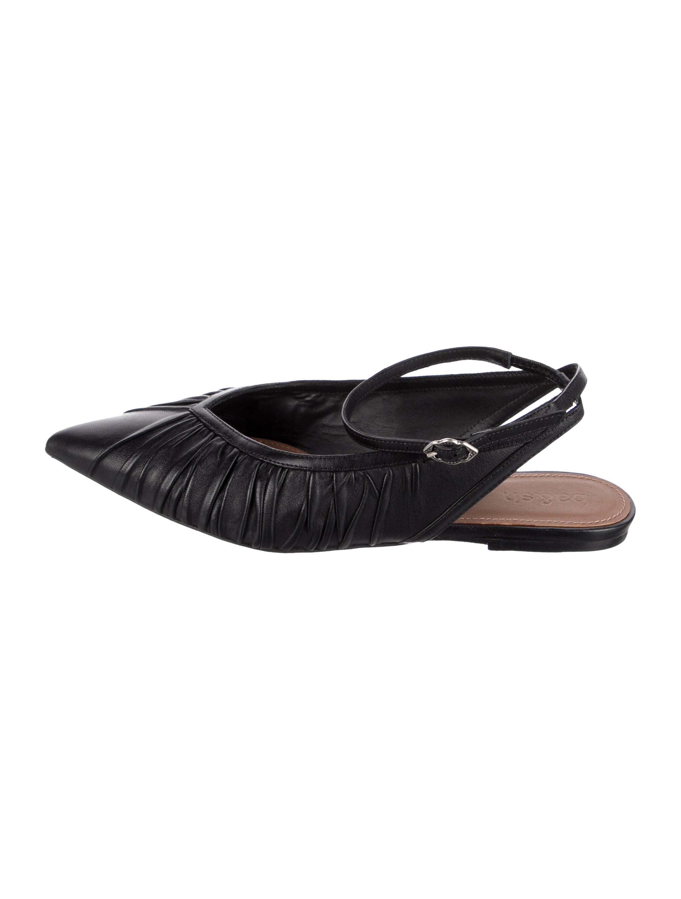 BA&SH Leather Slingback Flats