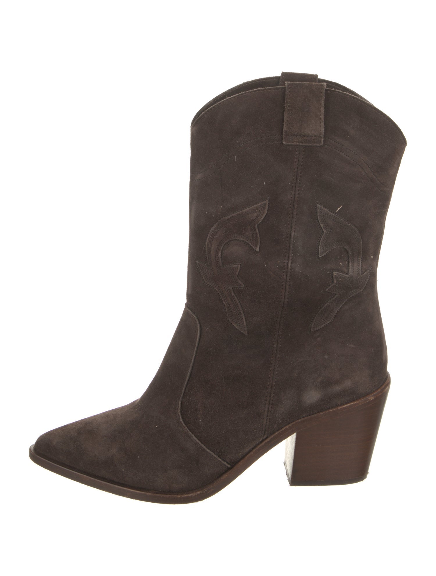 BA&SH Suede Western Boots