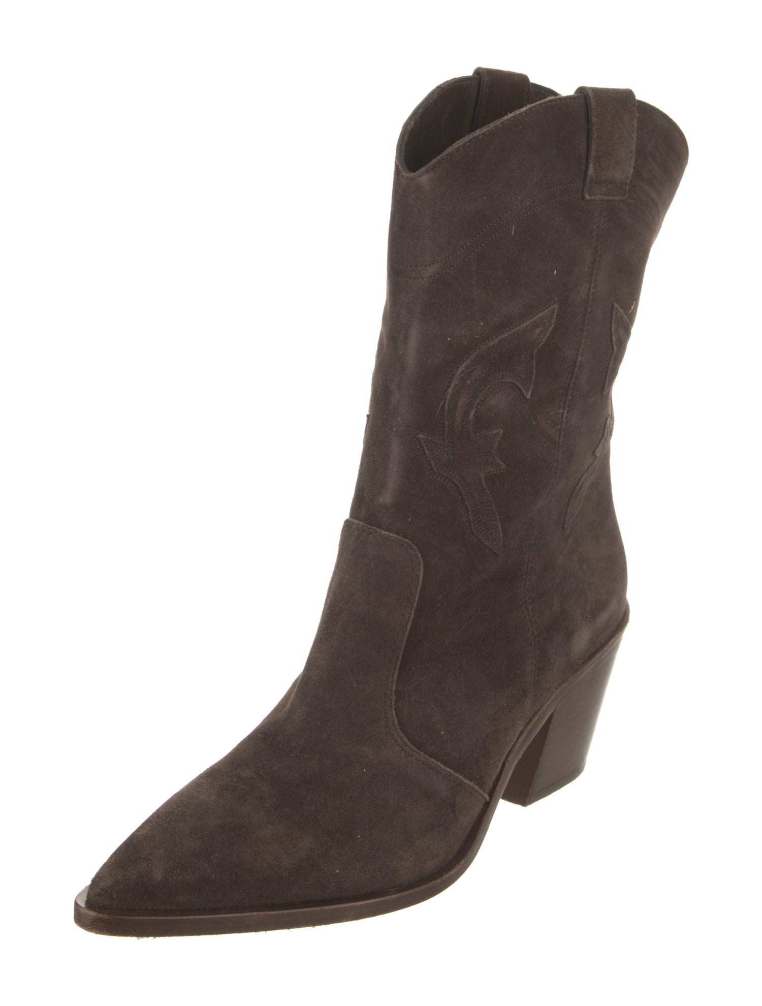 BA&SH Suede Western Boots