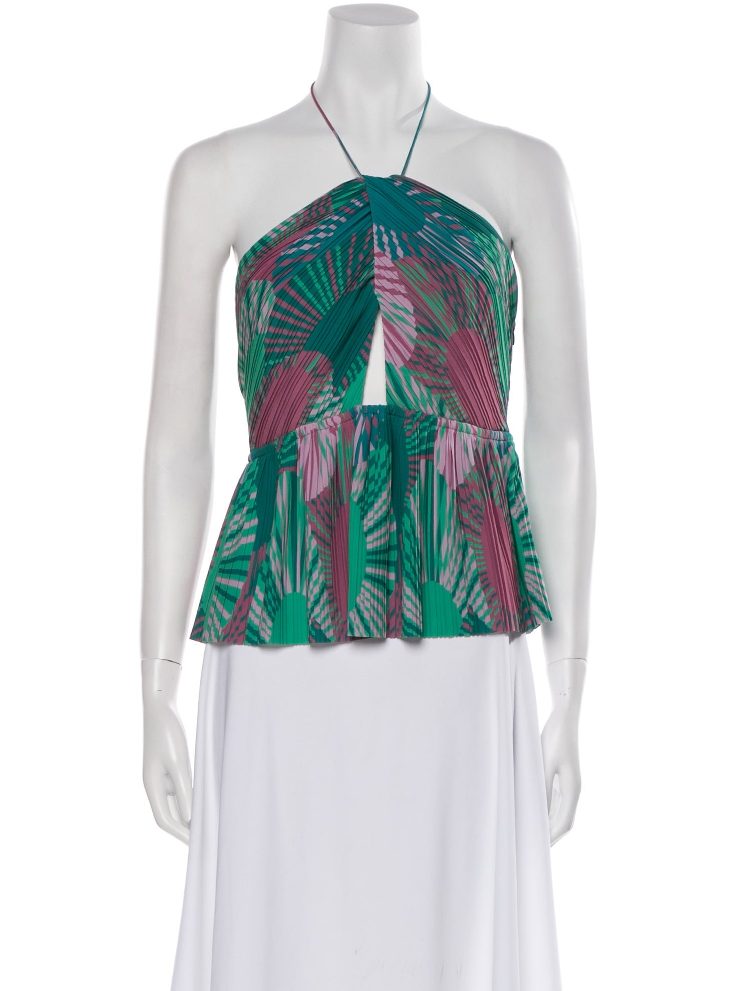 BA&SH Printed Halterneck Blouse