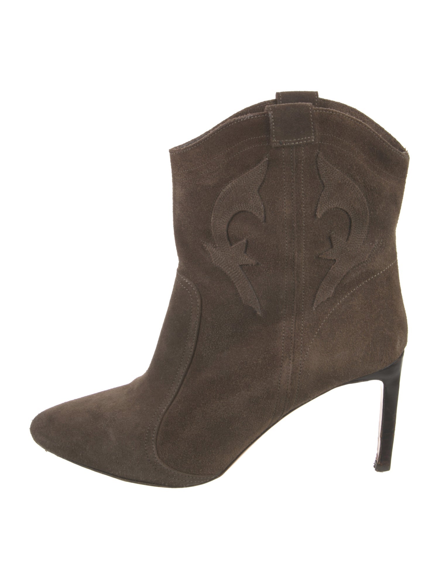 BA&SH Suede Western Boots