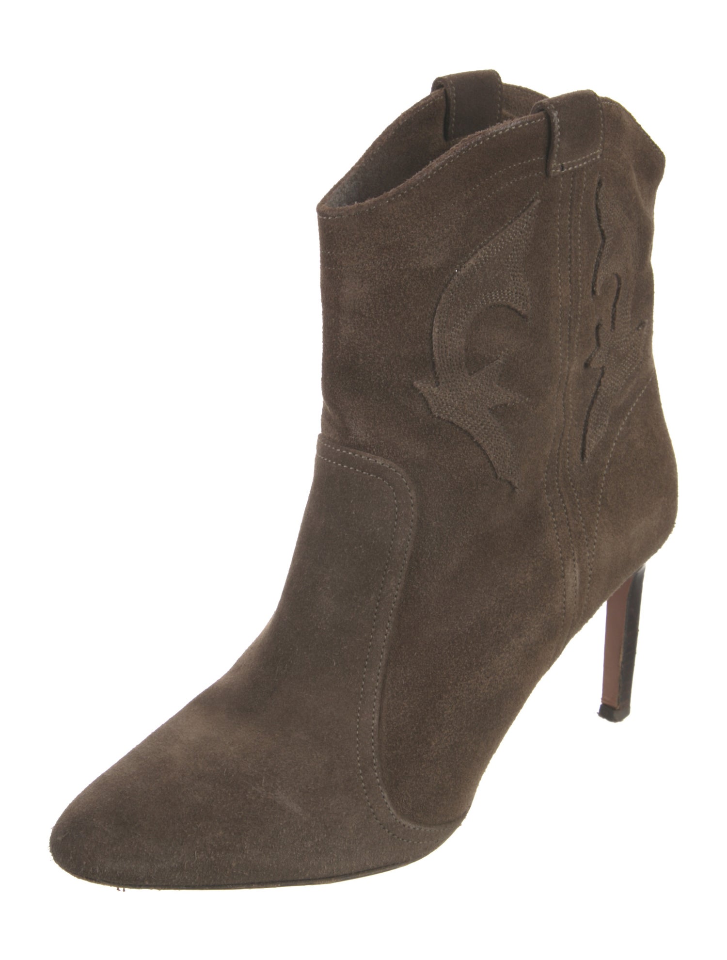 BA&SH Suede Western Boots