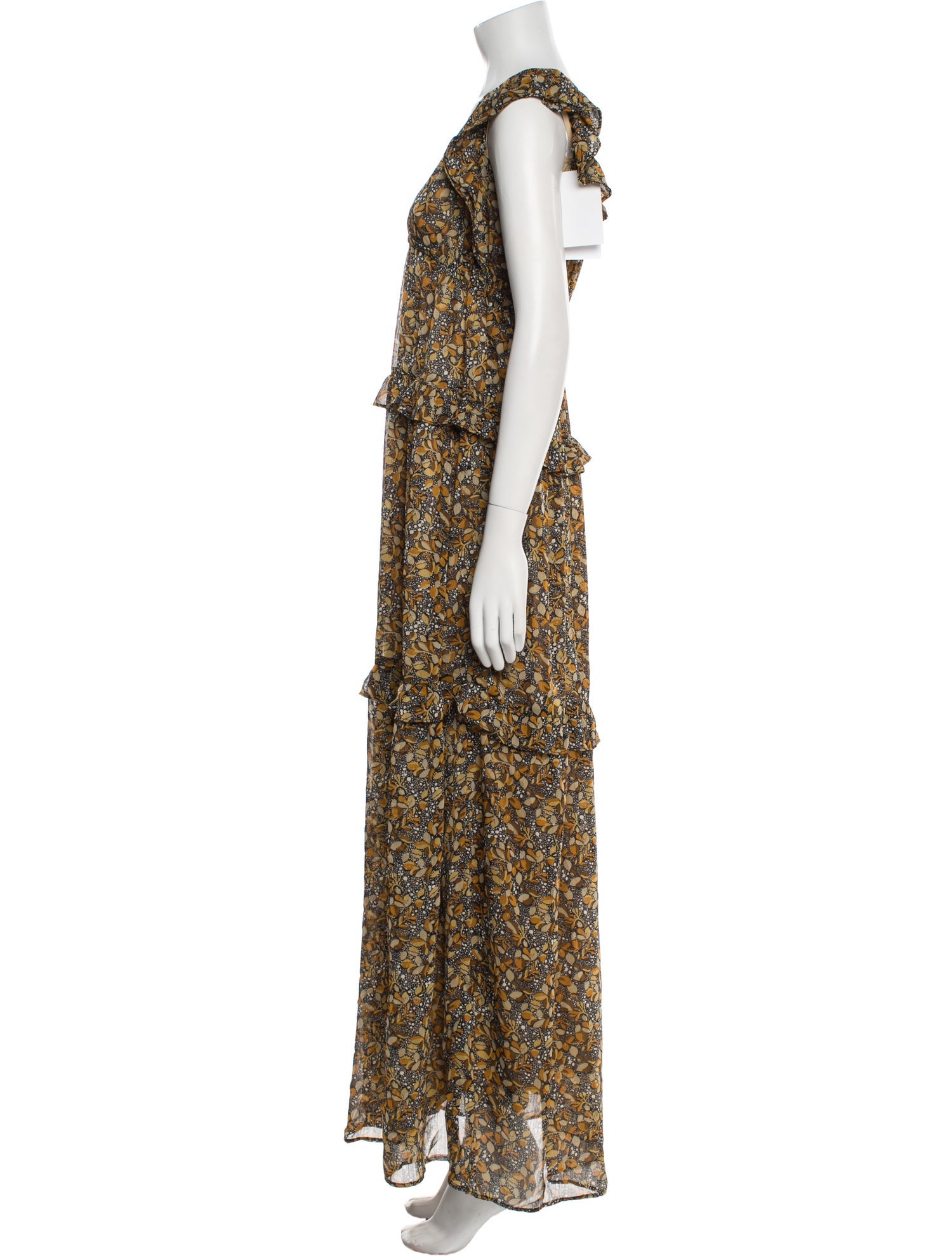 BA&SH Floral Print Long Dress w/ Tags