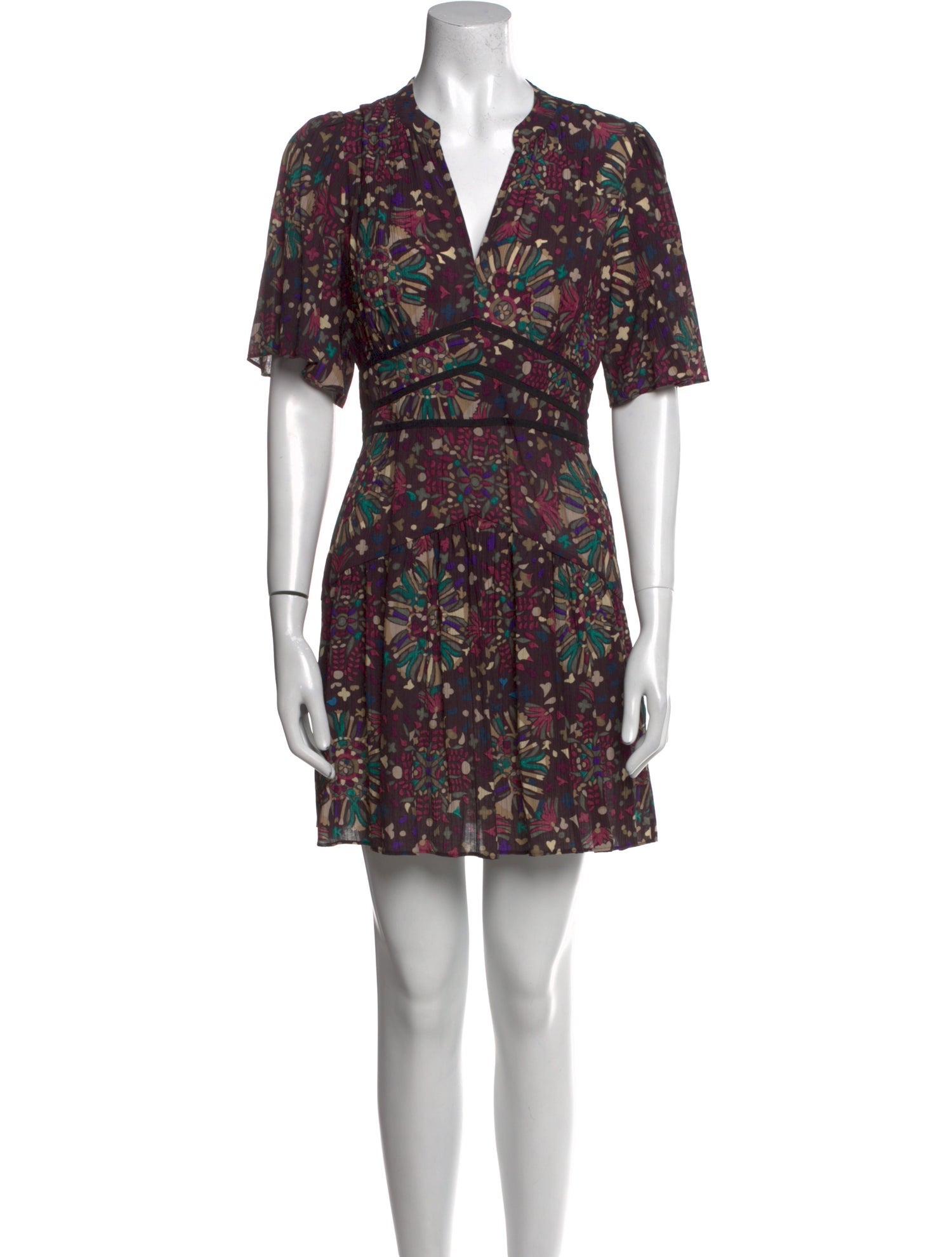 BA&SH Floral Print Mini Dress