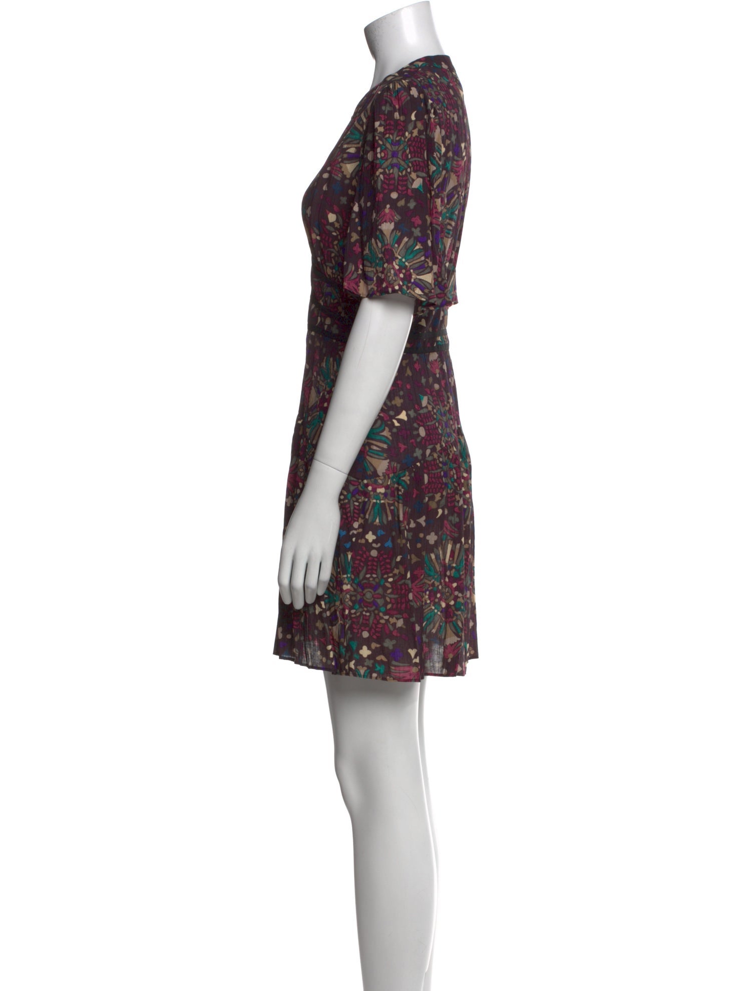 BA&SH Floral Print Mini Dress