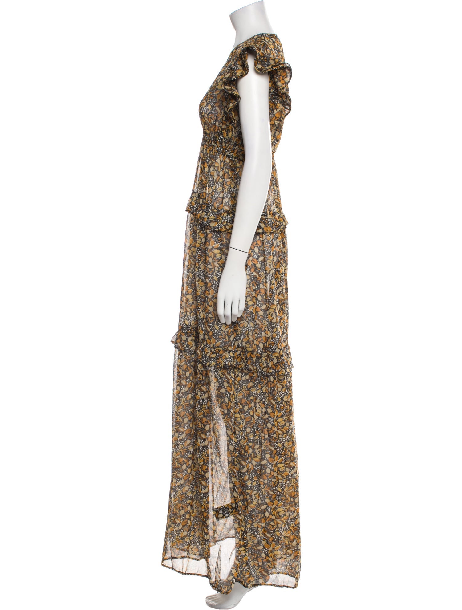 BA&SH Printed Long Dress w/ Tags