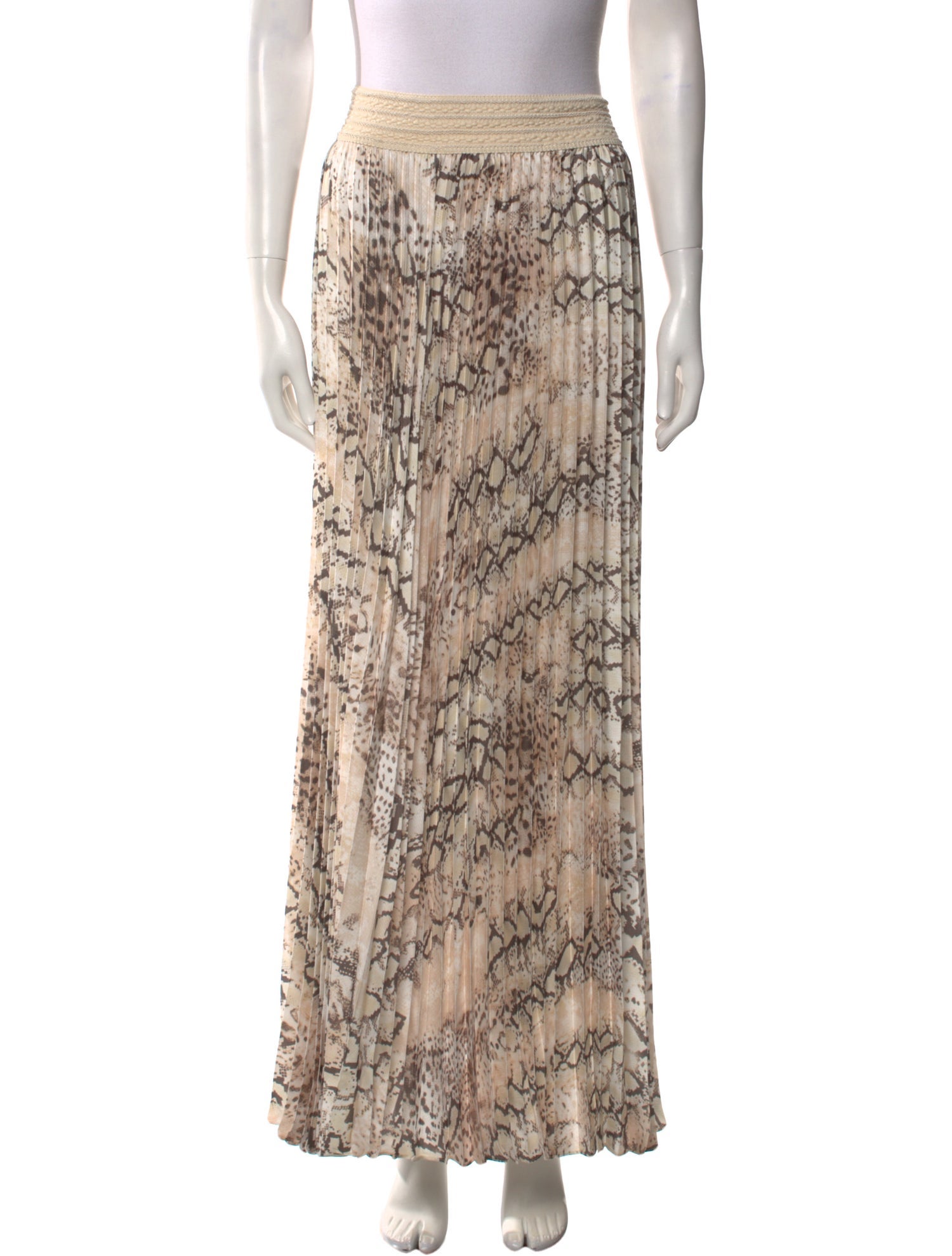 BA&SH Animal Print Long Skirt w/ Tags