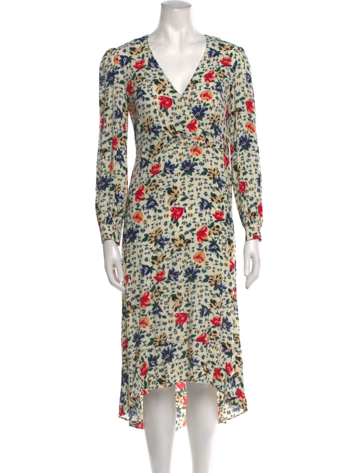 BA&SH Floral Print Long Dress