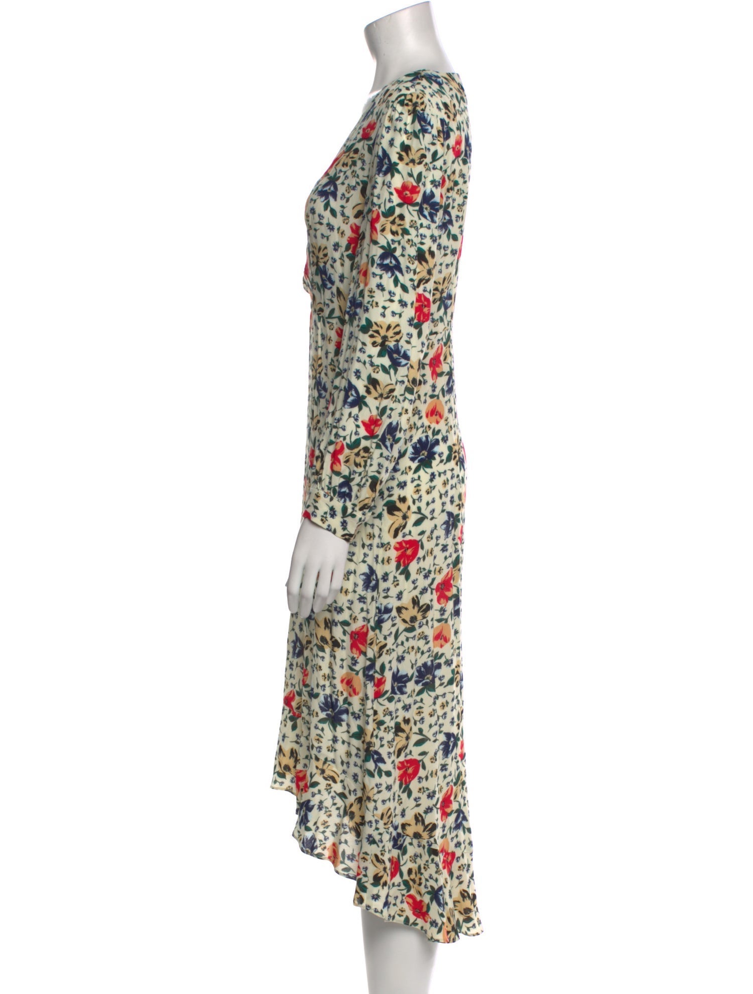 BA&SH Floral Print Long Dress