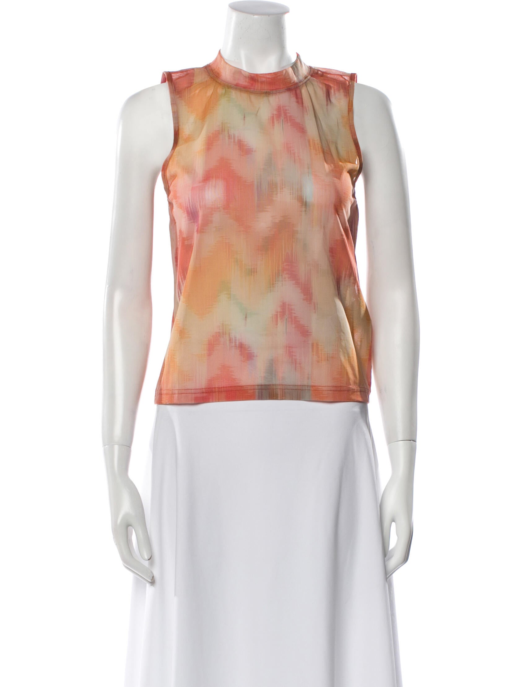 BA&SH Tie-Dye Print Crew Neck Top