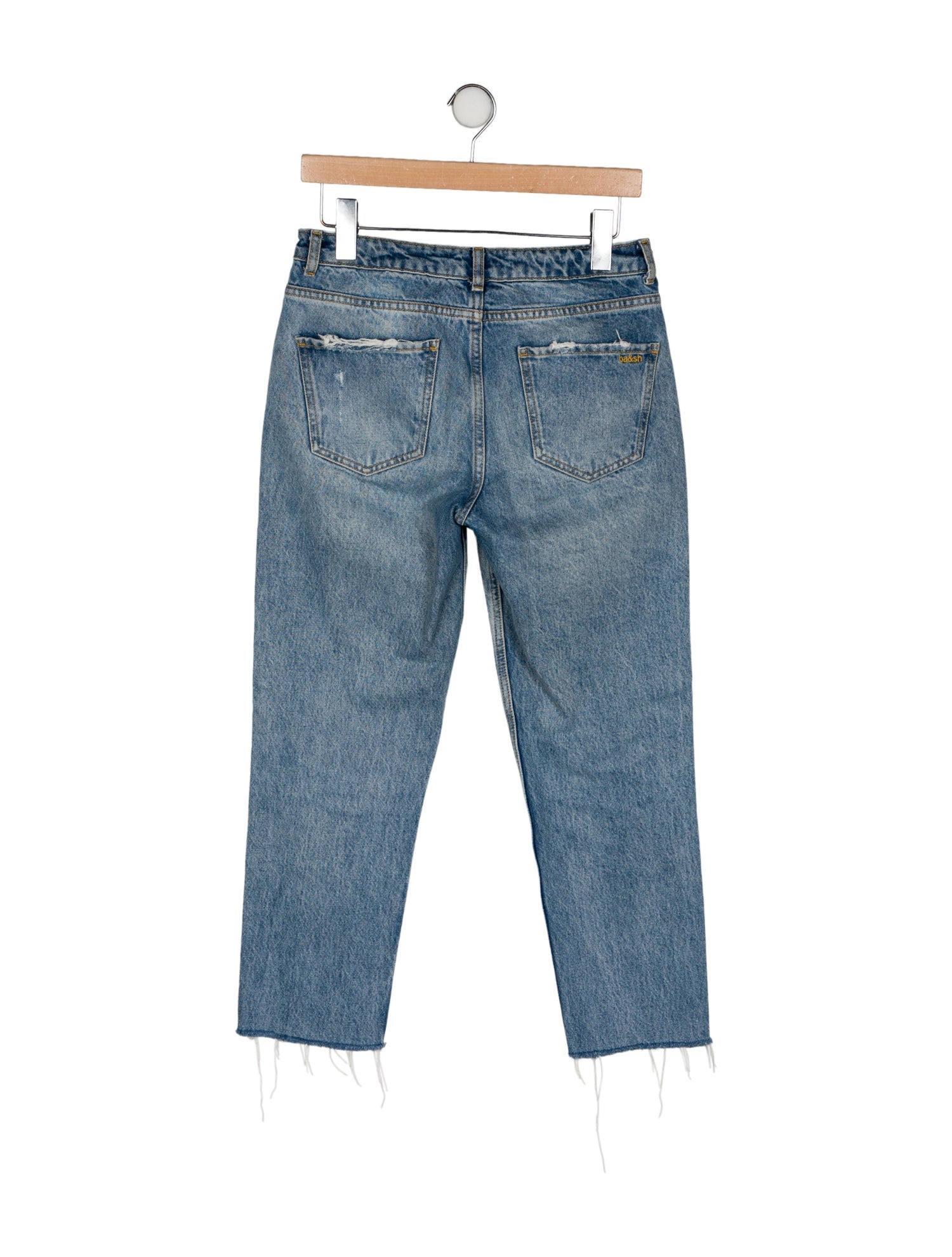 BA&SH Mid-Rise Straight Leg Jeans