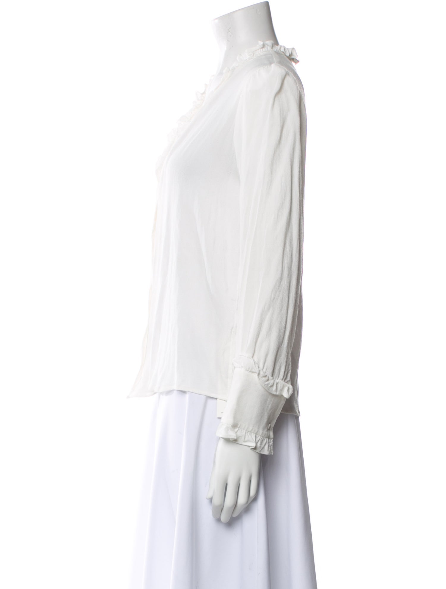 BA&SH V-Neck Three-Quarter Sleeve Blouse