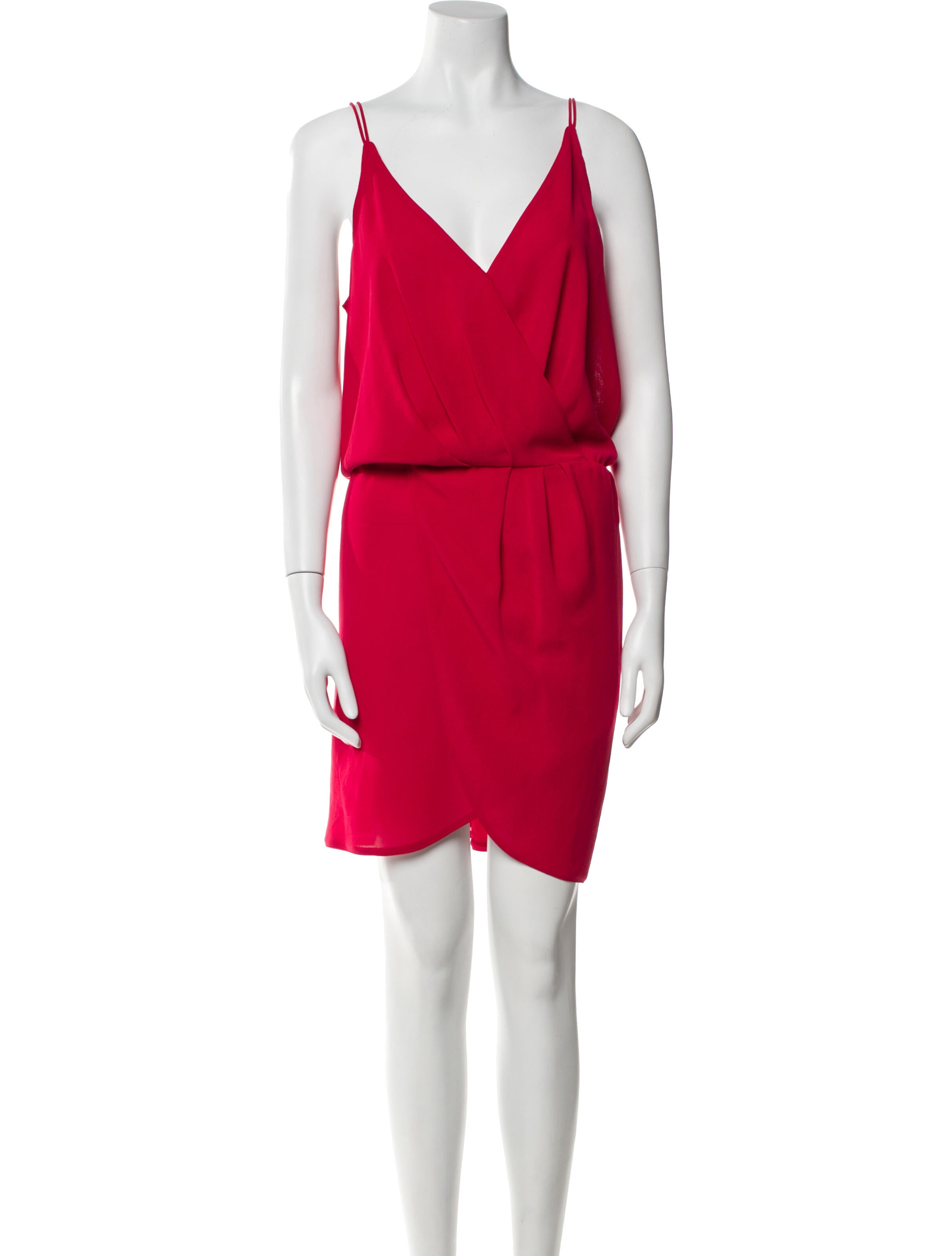 BA&SH V-Neck Knee-Length Dress