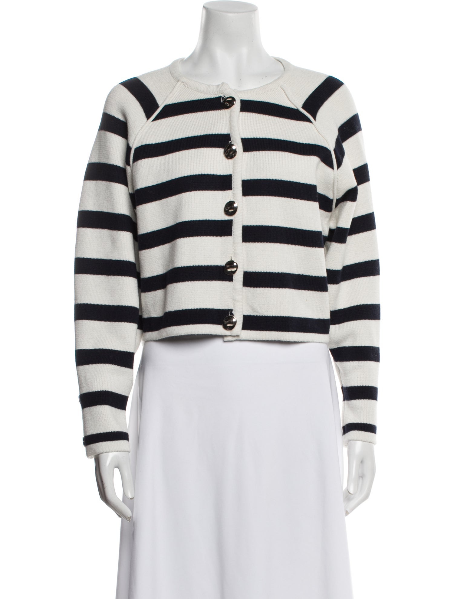 BA&SH Striped Bateau Neckline Sweater