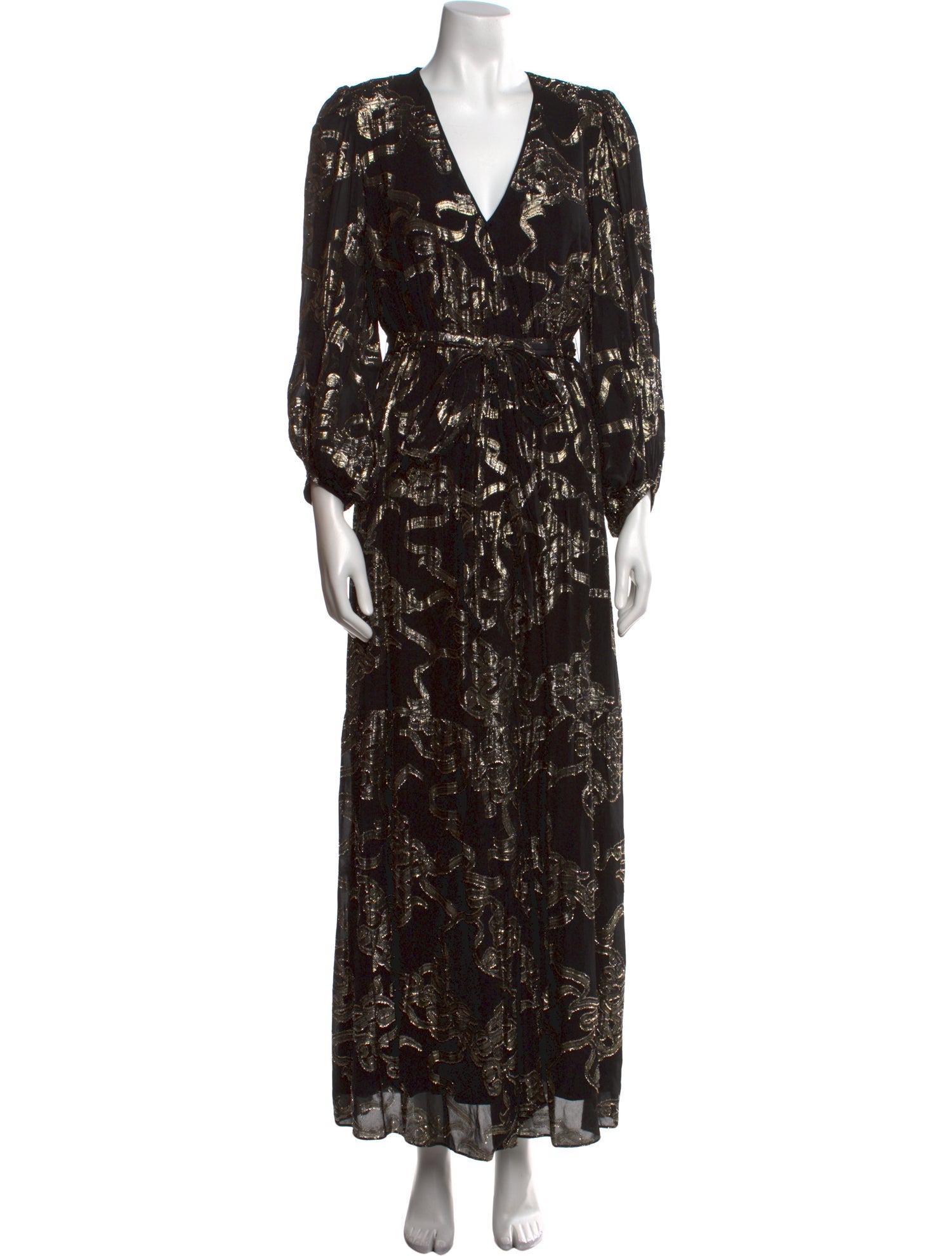 BA&SH Printed Long Dress