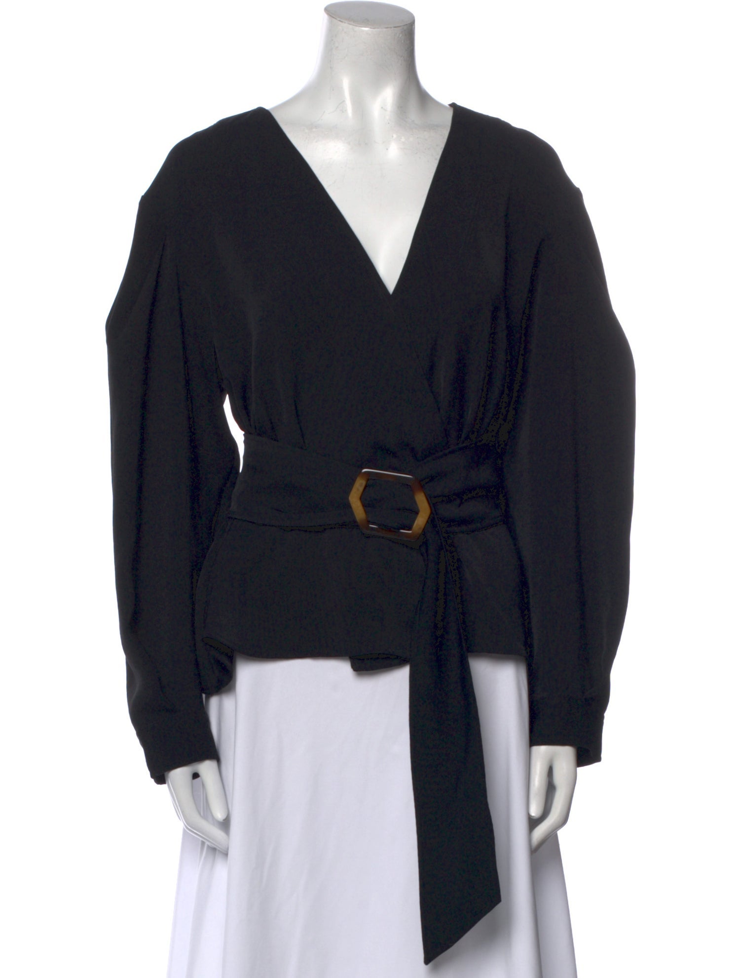 BA&SH V-Neck Long Sleeve Blouse