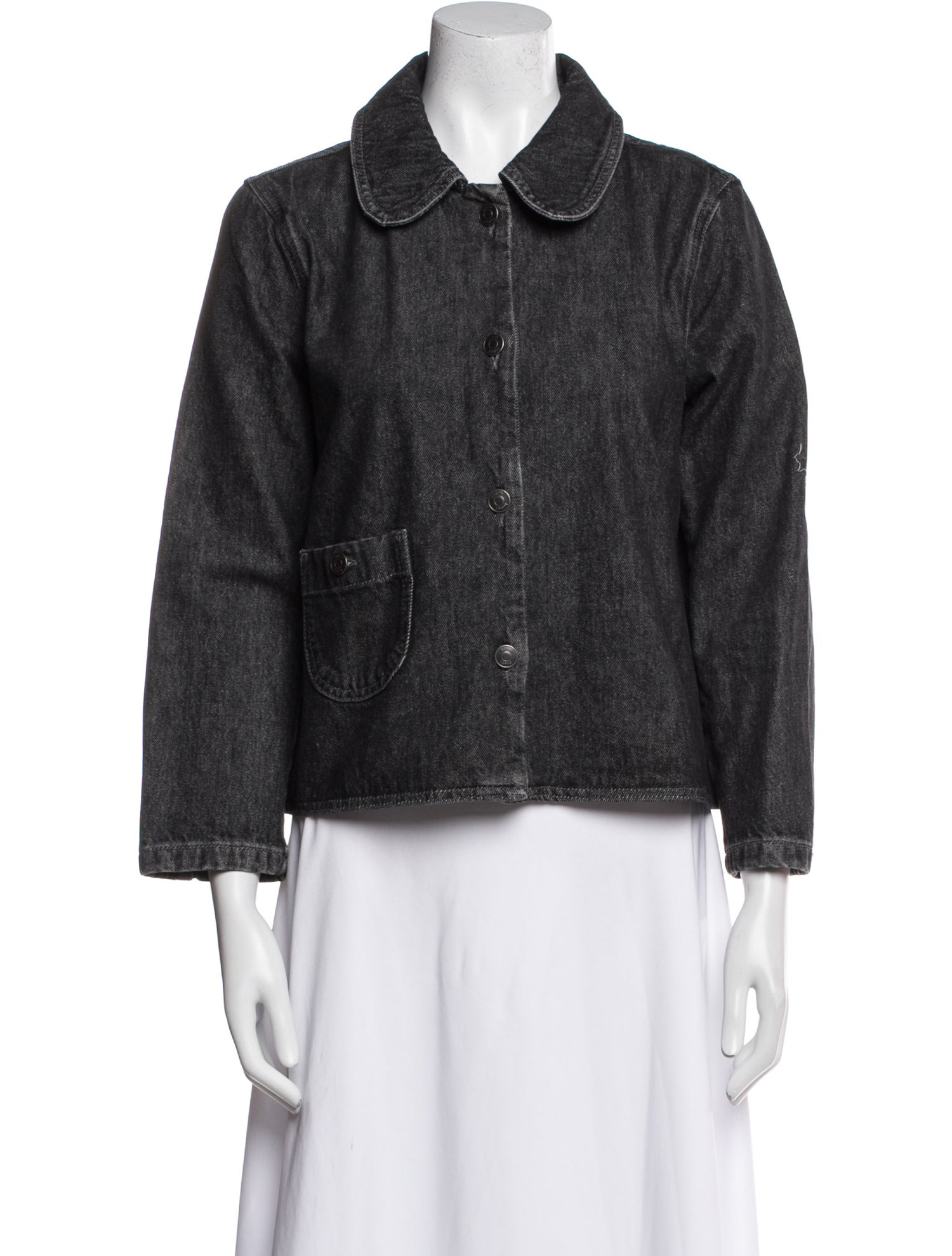 BA&SH Tweed Pattern Denim Jacket w/ Tags