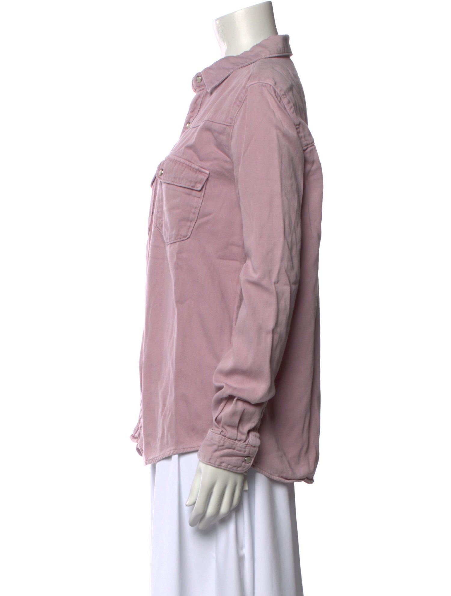 BA&SH Long Sleeve Button-Up Top