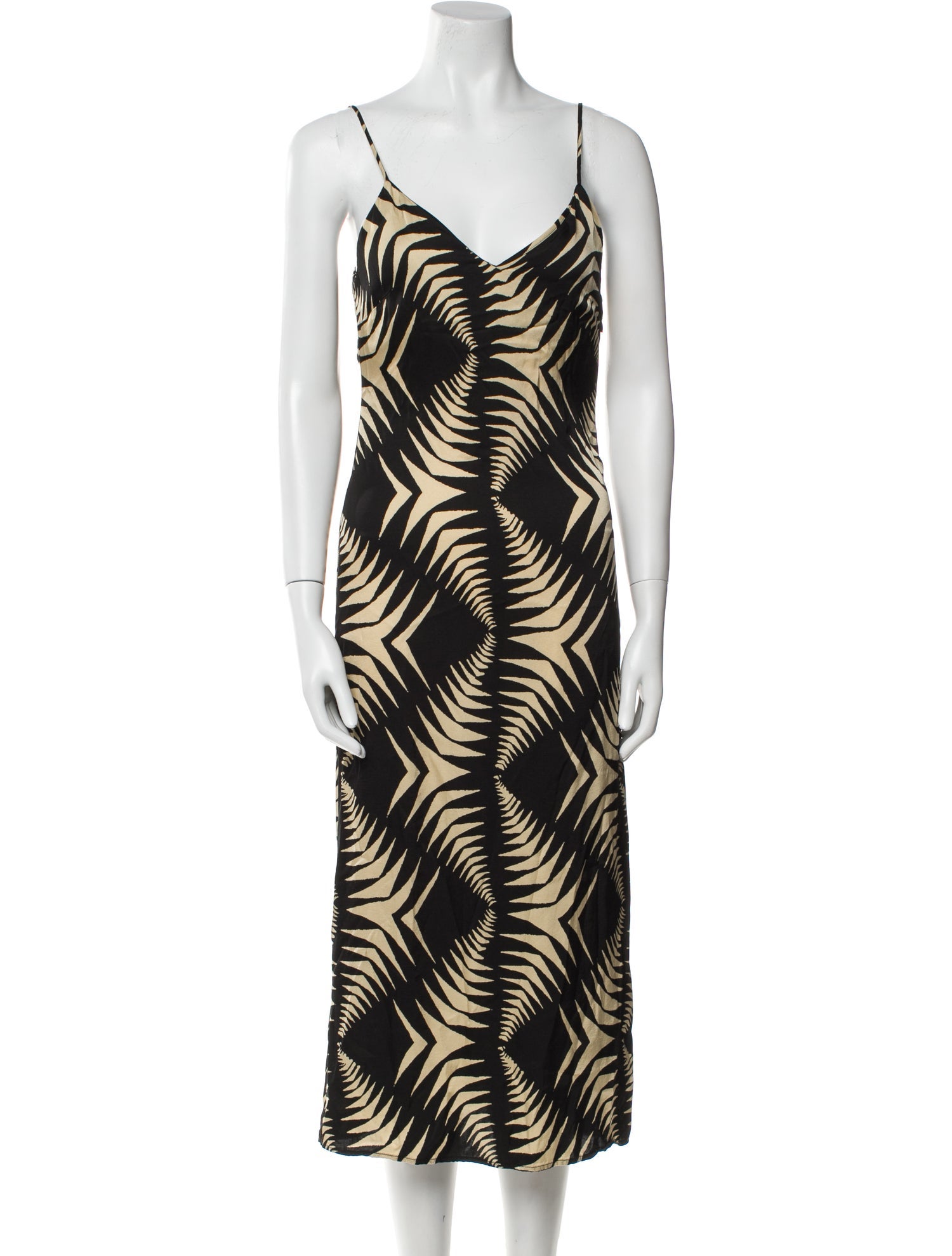 BA&SH Printed Midi Length Dress