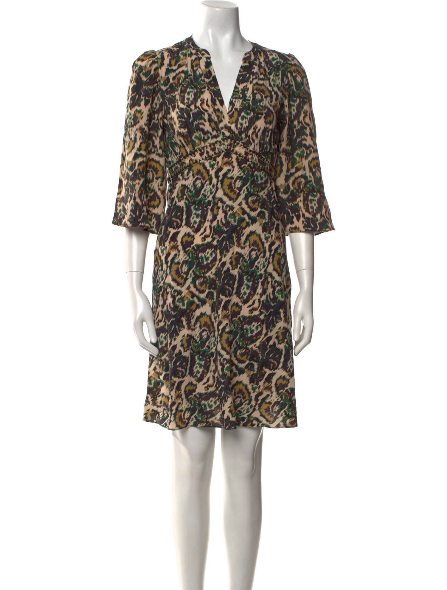 BA&SH Printed Knee-Length Dress