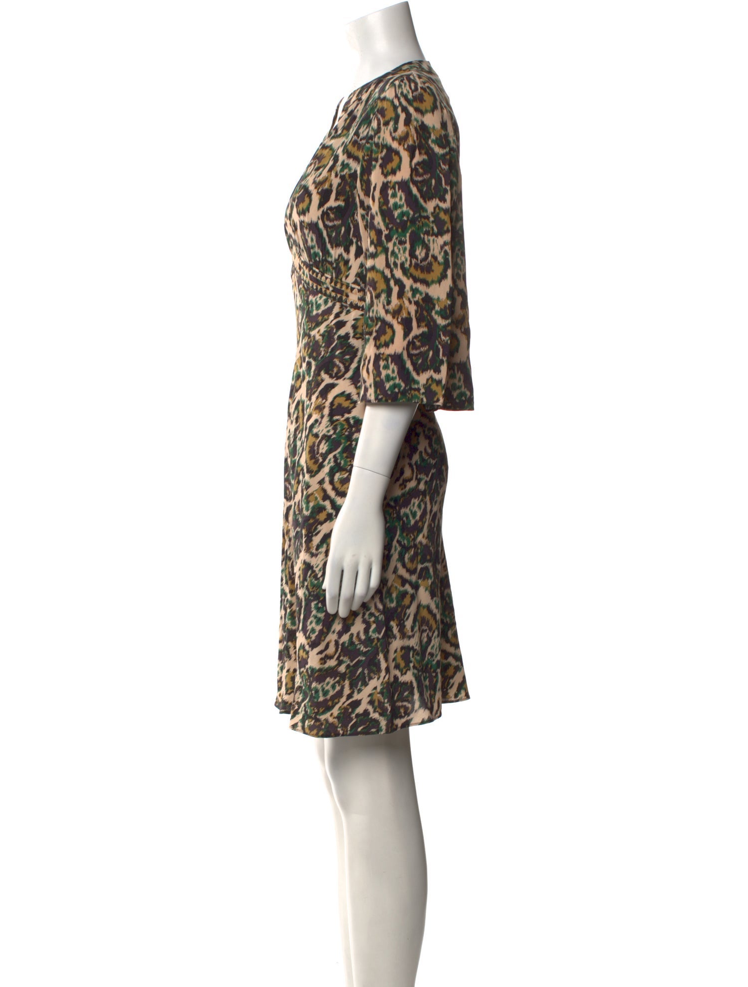 BA&SH Printed Knee-Length Dress