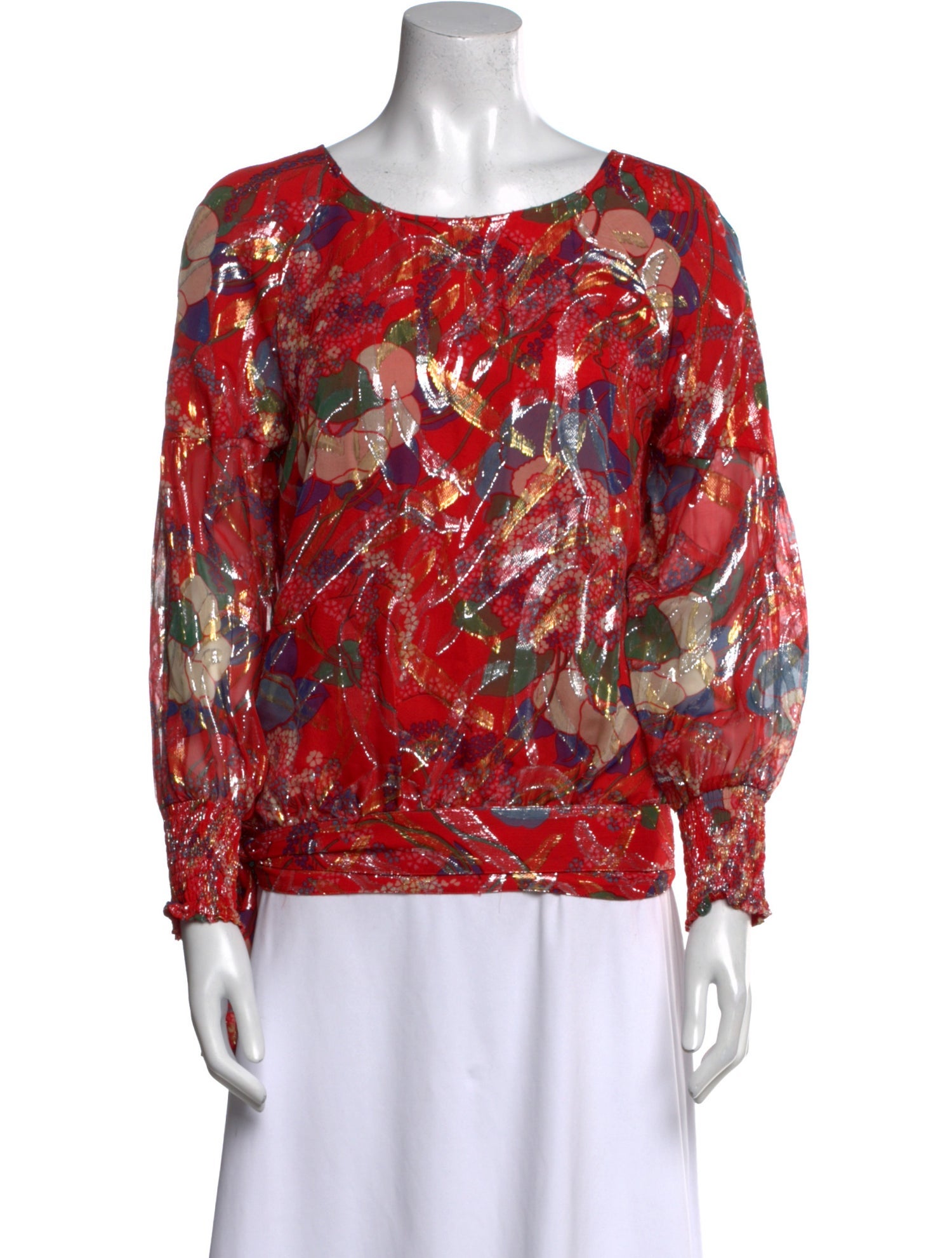 BA&SH Silk Printed Blouse