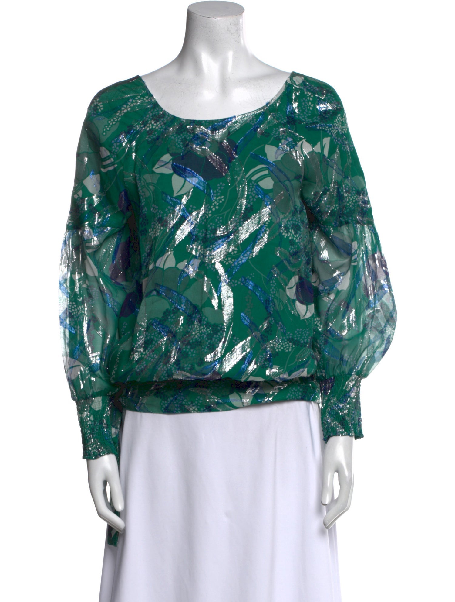BA&SH Silk Printed Blouse