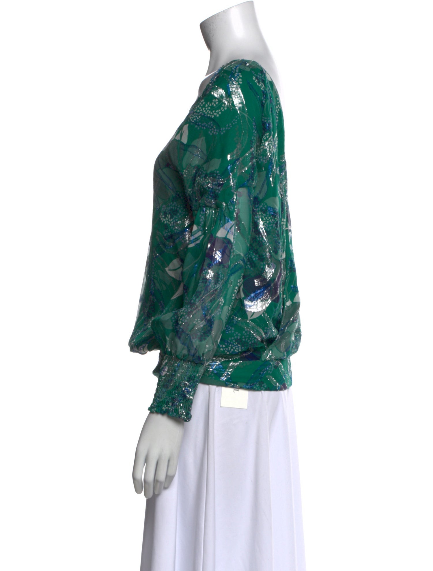 BA&SH Silk Printed Blouse