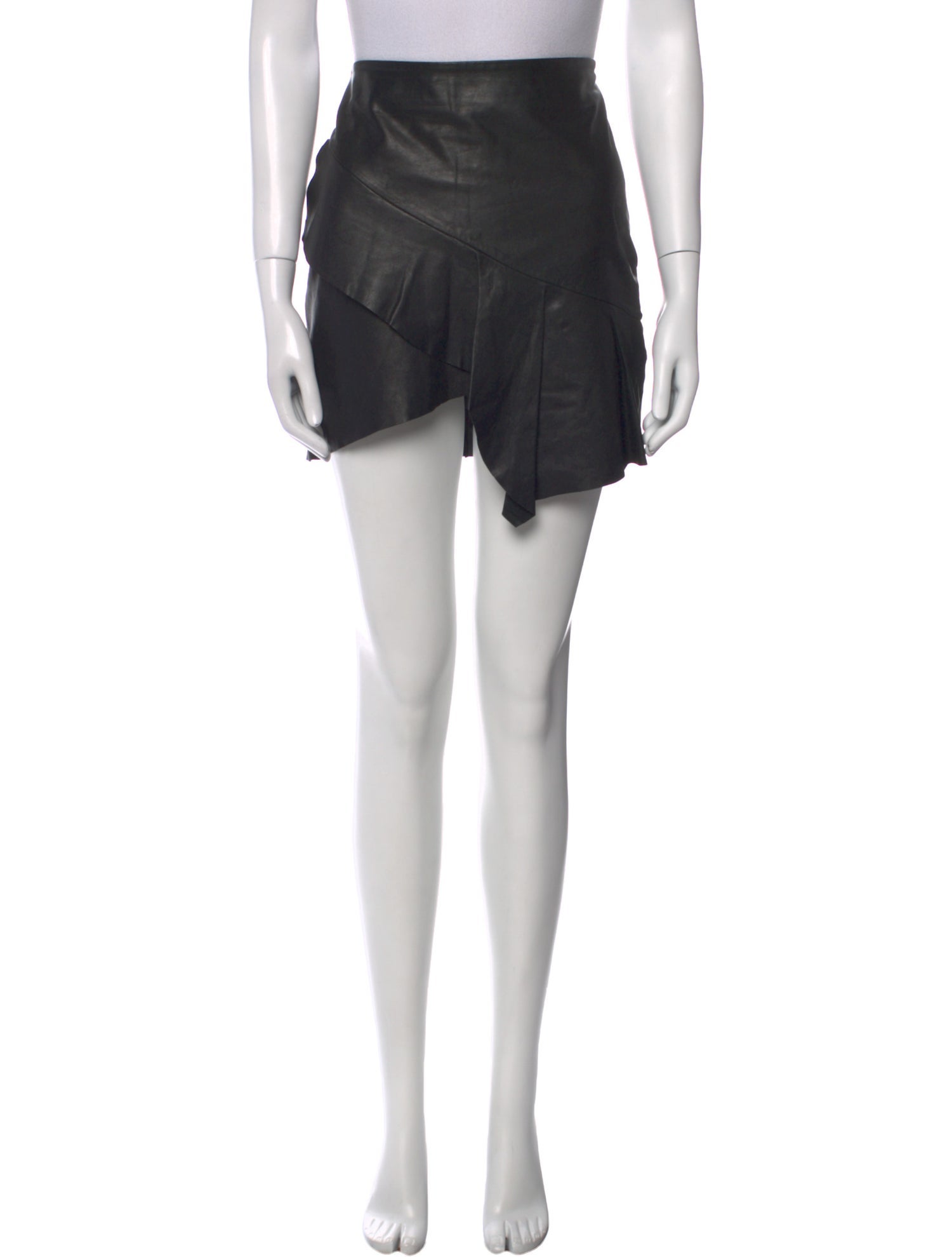 BA&SH Leather Mini Skirt
