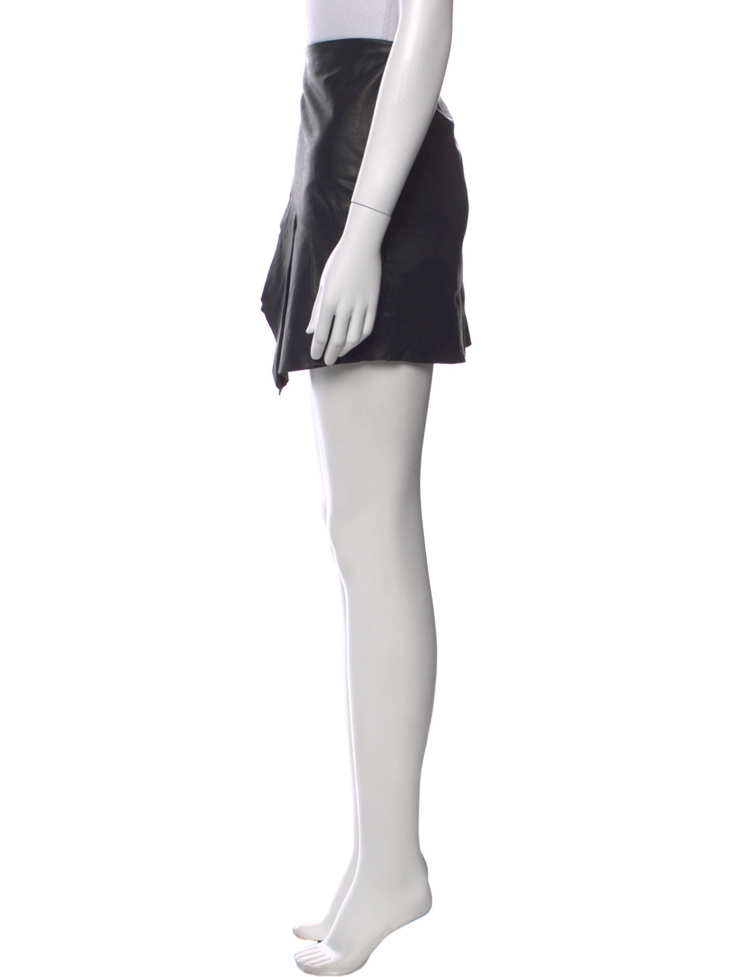 BA&SH Leather Mini Skirt