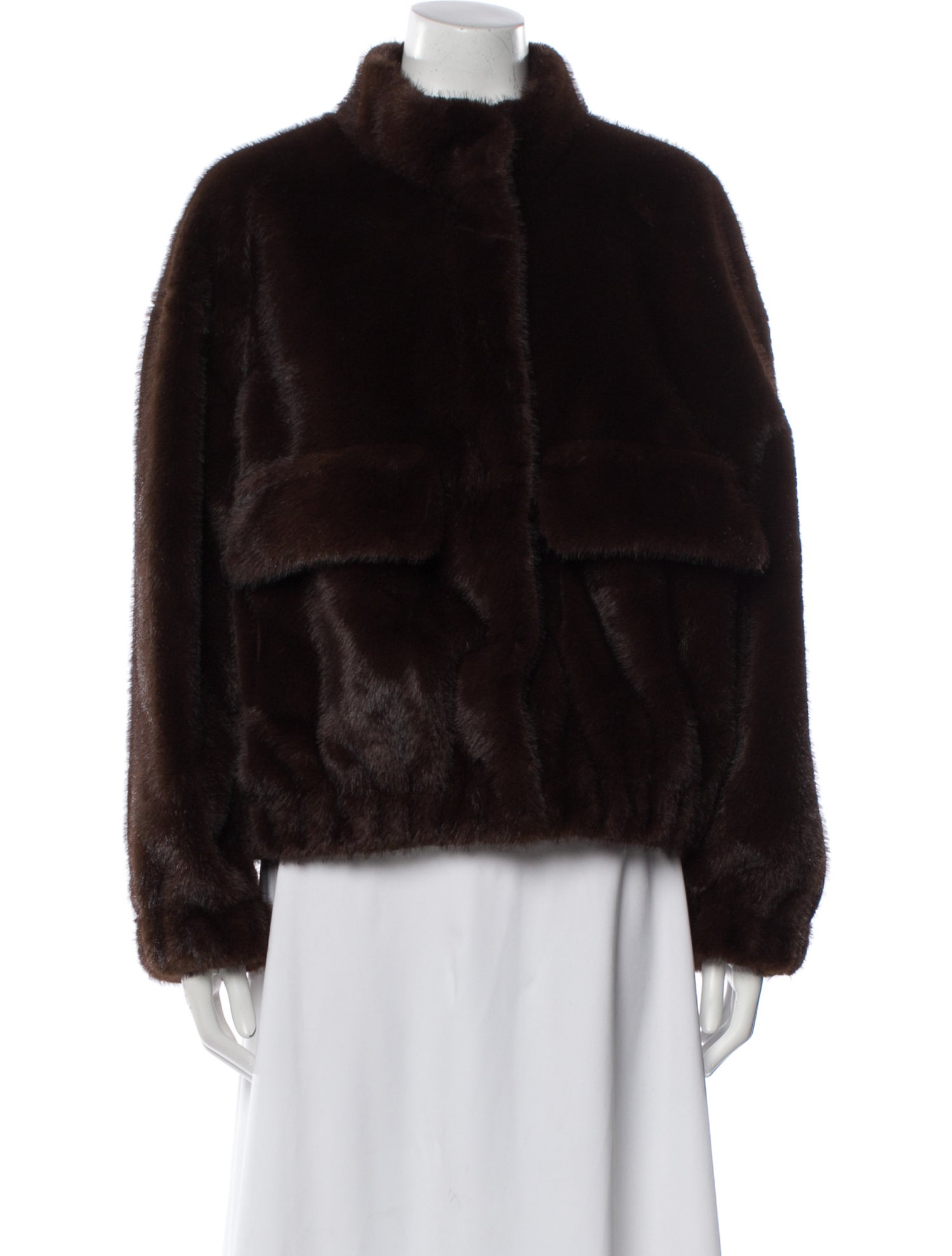 BA&SH Faux Fur Jacket