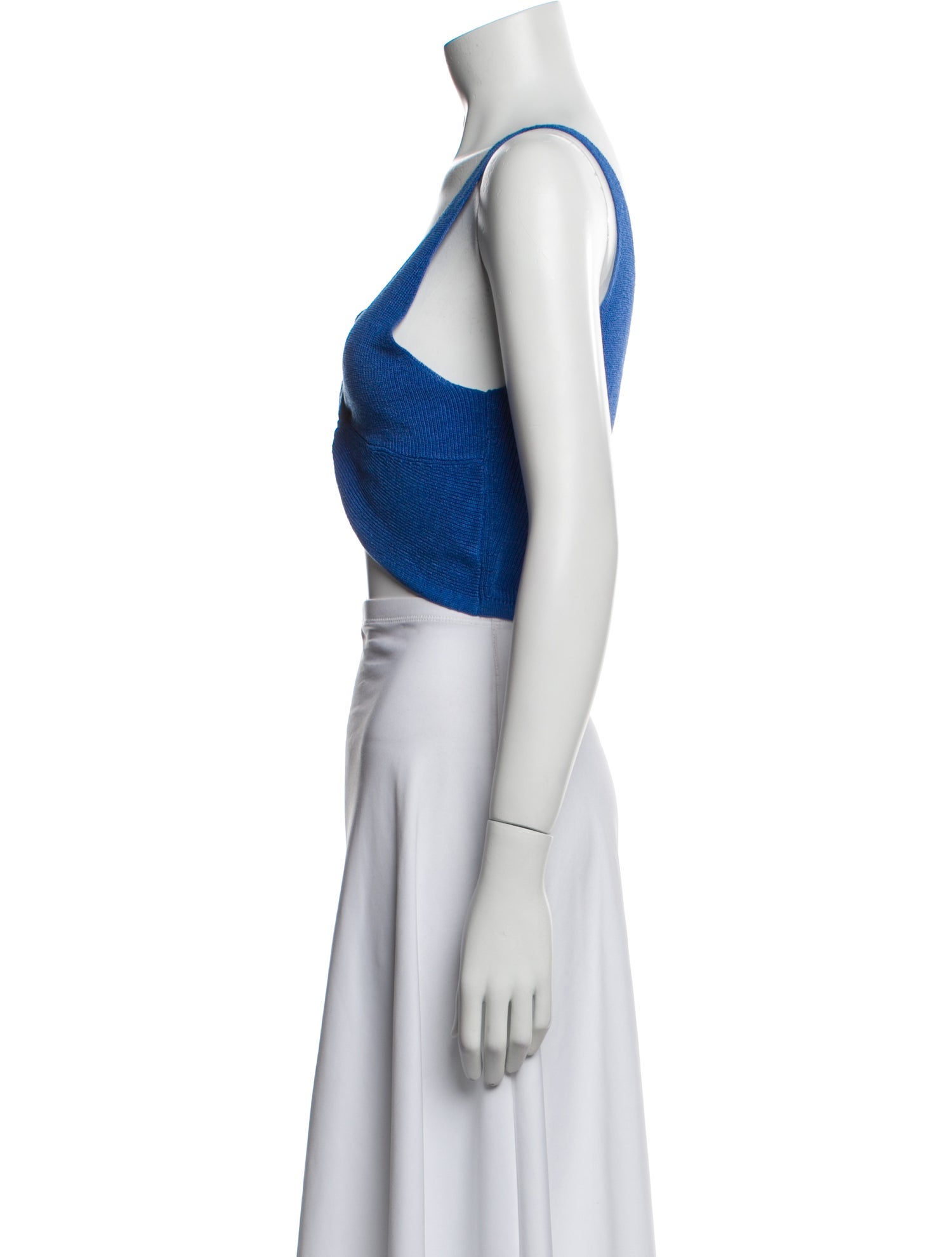 BA&SH Linen V-Neck Crop Top