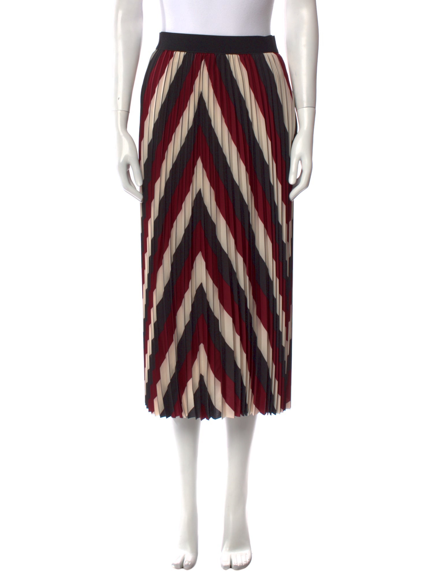 BA&SH Striped Midi Length Skirt