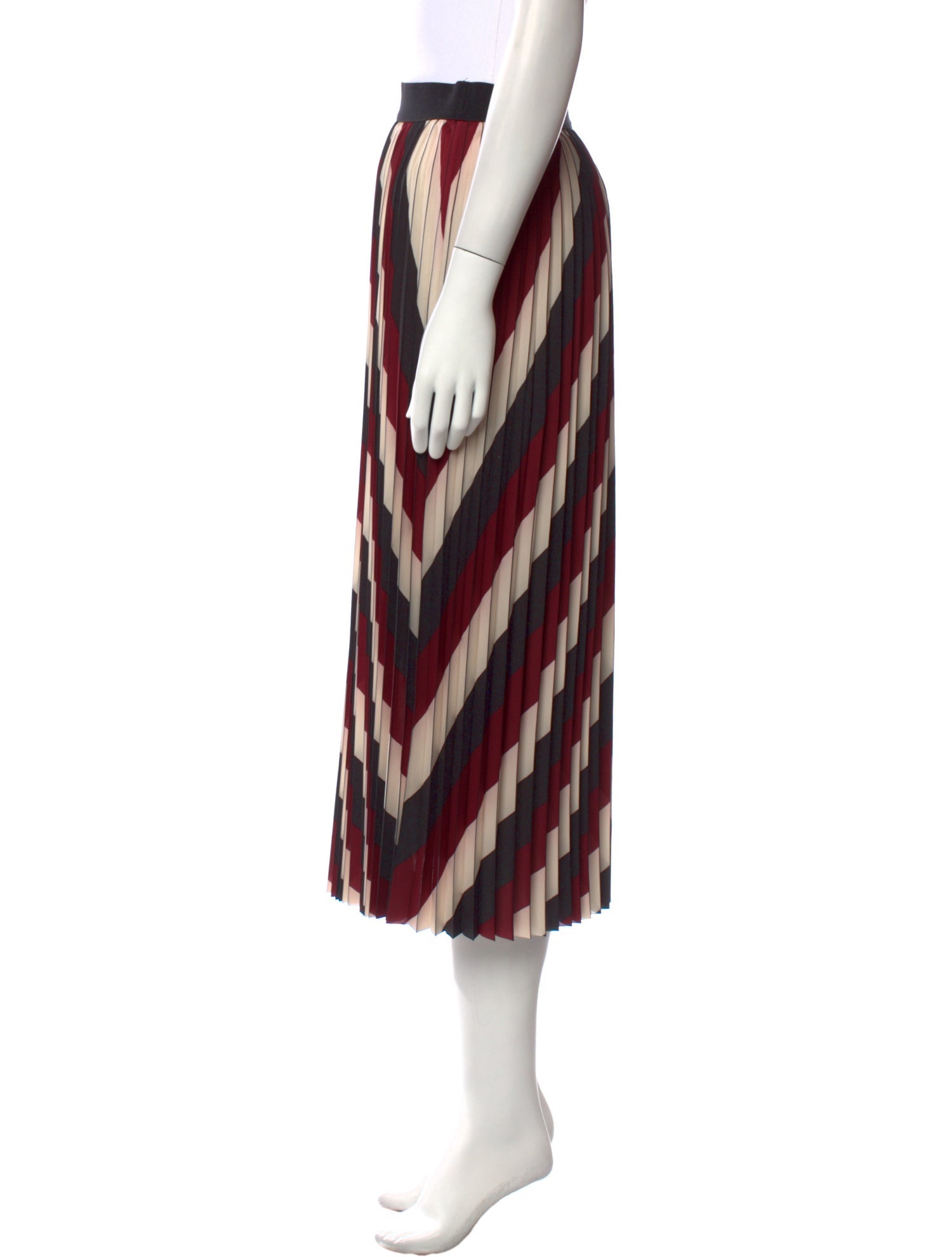 BA&SH Striped Midi Length Skirt