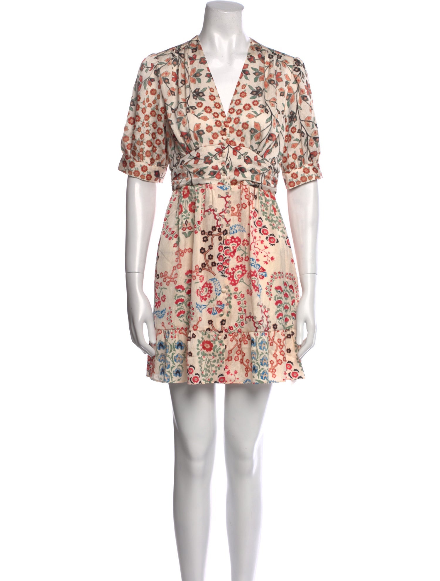 BA&SH Floral Print Mini Dress