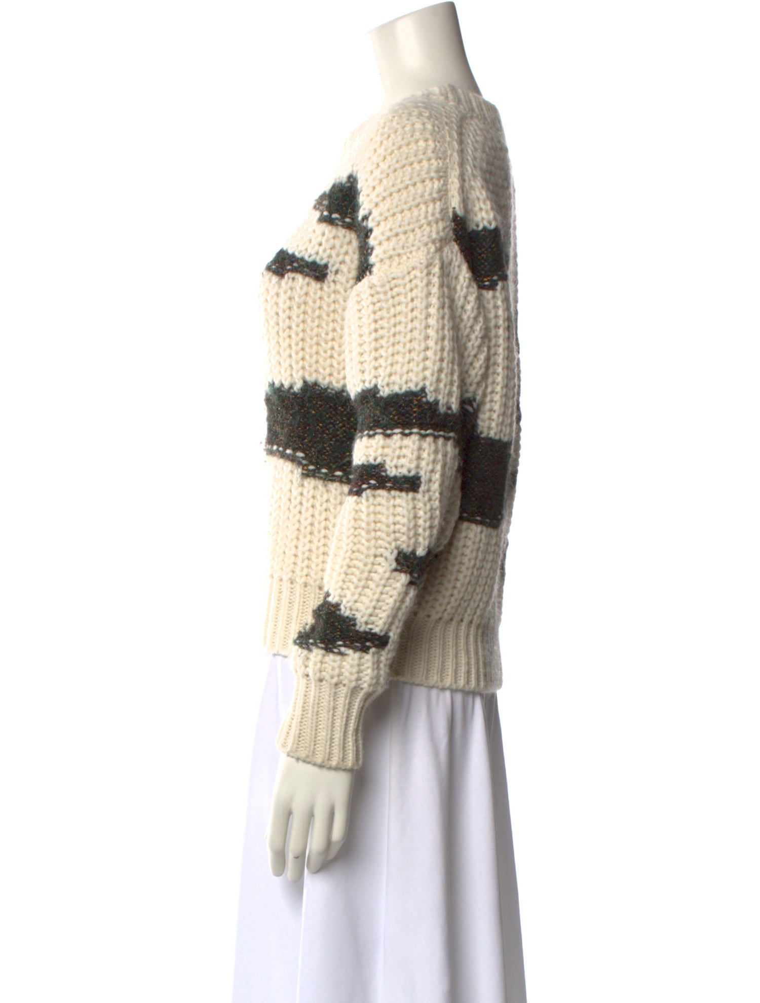 BA&SH Printed Crew Neck Sweater