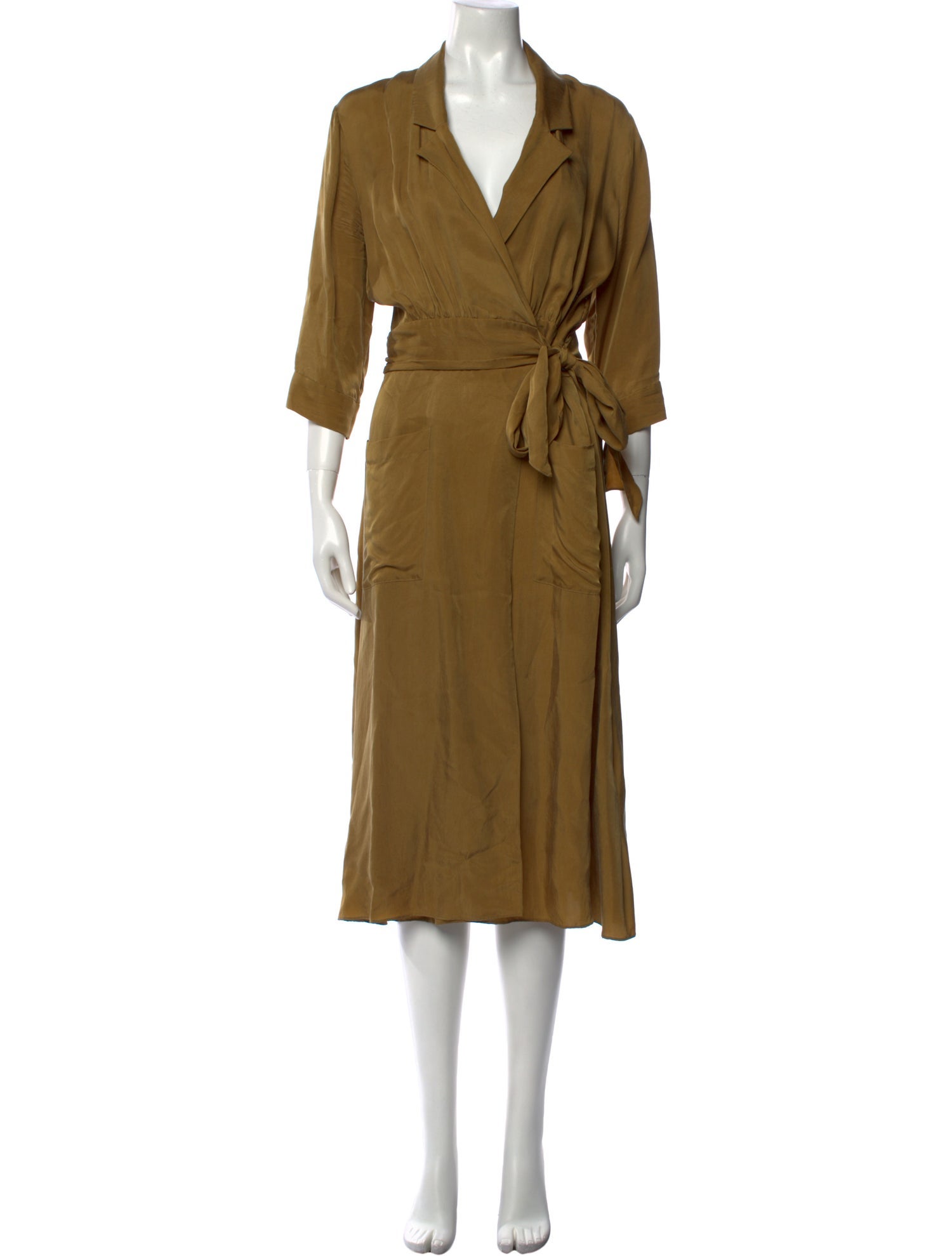 BA&SH V-Neck Midi Length Dress