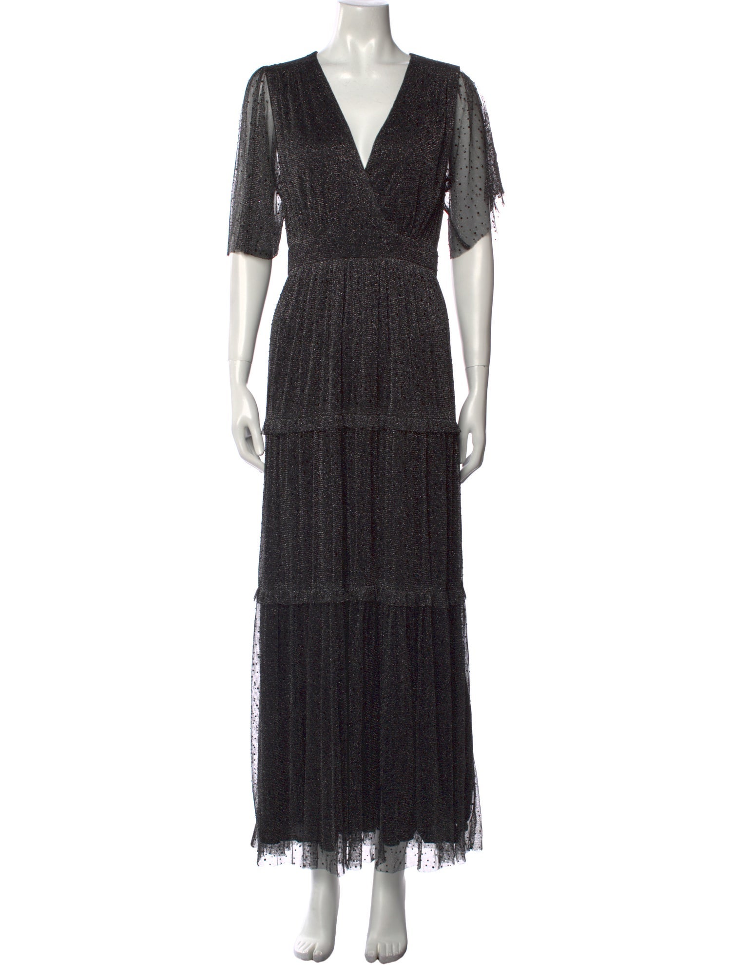 BA&SH V-Neck Long Dress