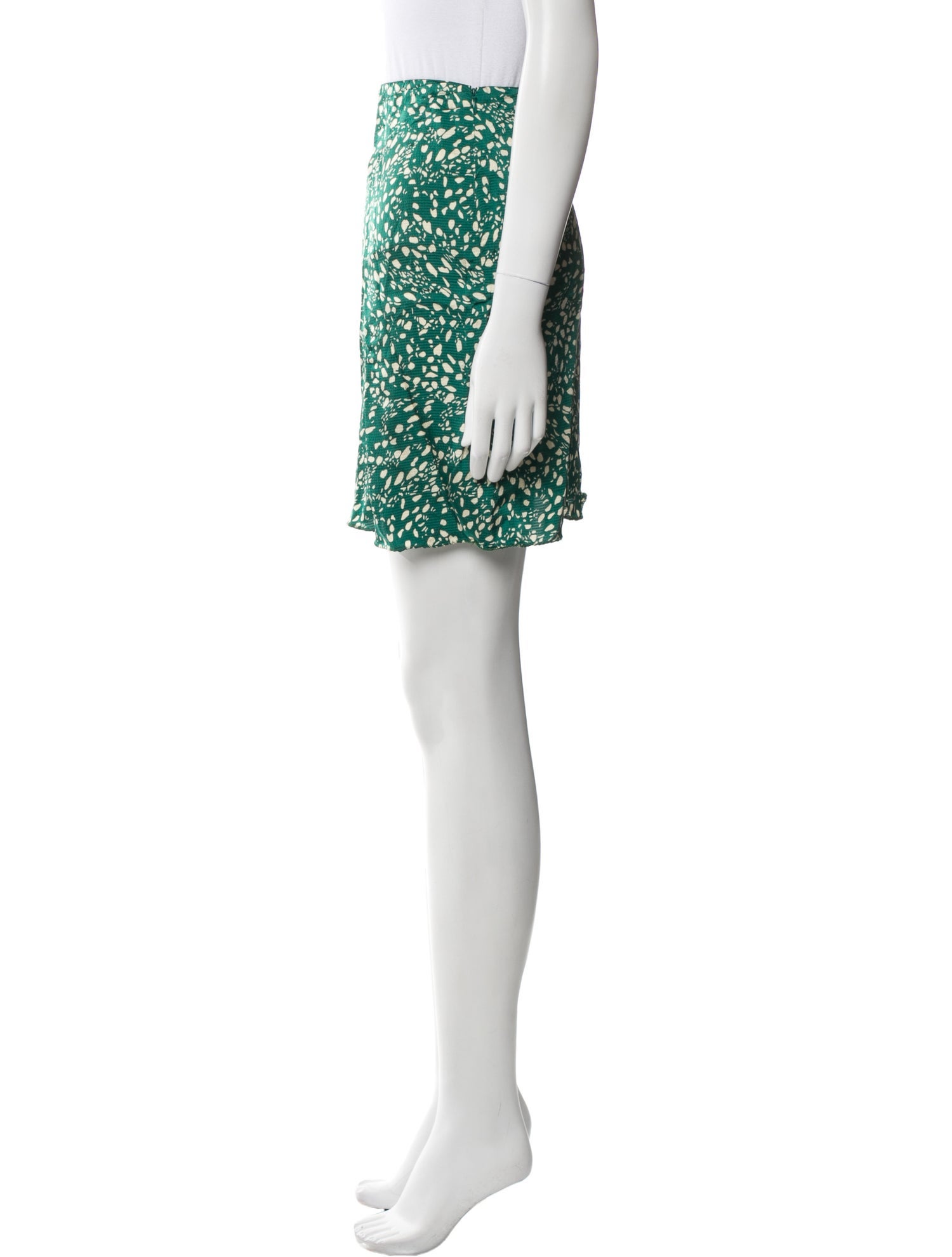 BA&SH Printed Mini Skirt w/ Tags