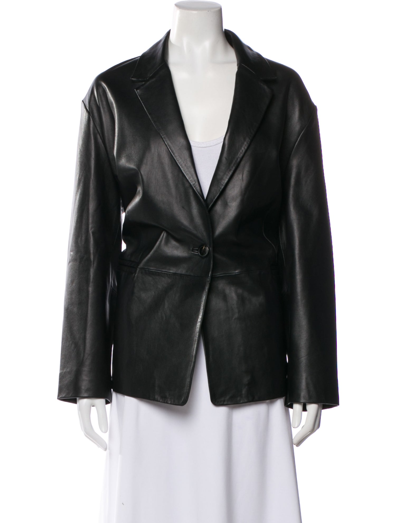 BA&SH Leather Blazer
