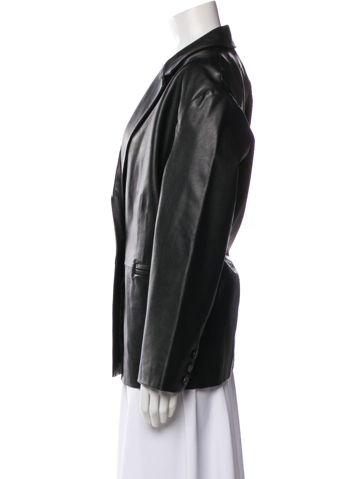 BA&SH Leather Blazer