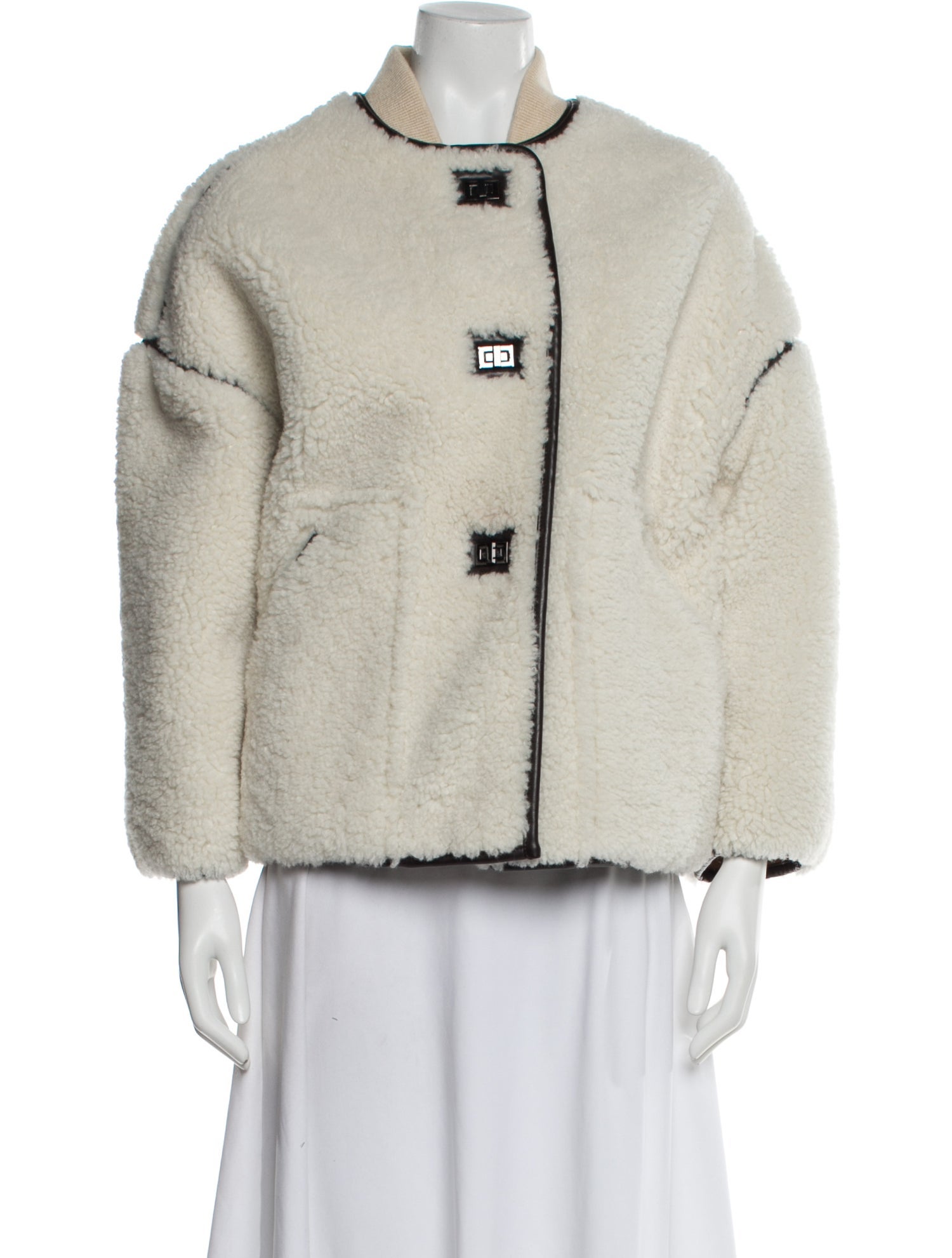 BA&SH Faux Fur Jacket