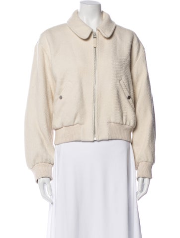 Pre-owned Ba&sh Bomber Jacket In Neutral